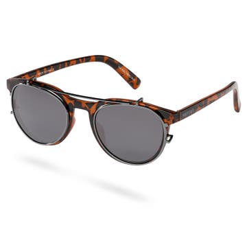 Walther Vista Mønstrede Briller med Clip-On Solbriller