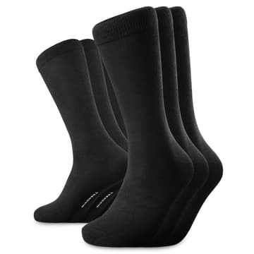 TrueFeel | Lot de 3 paires de chaussettes noires en bambou TrueFeel | Lot de 3 paires de chaussettes noires en bambou