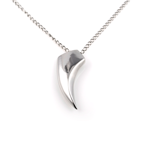 Solid Stål Tand Stålhalskæde - 1