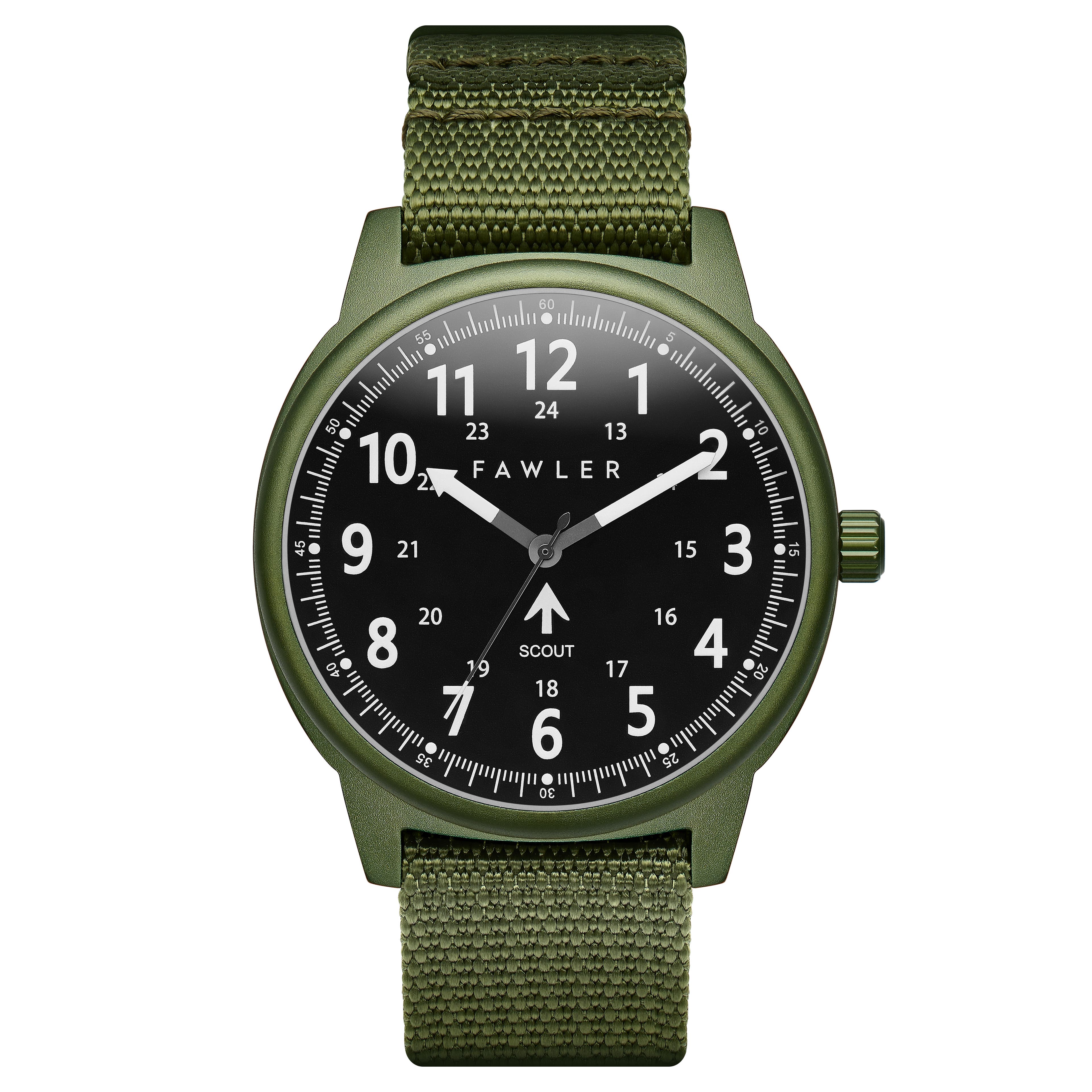 Scout | Vojenské hodinky v zelenej farbe s Nato remienkom 
