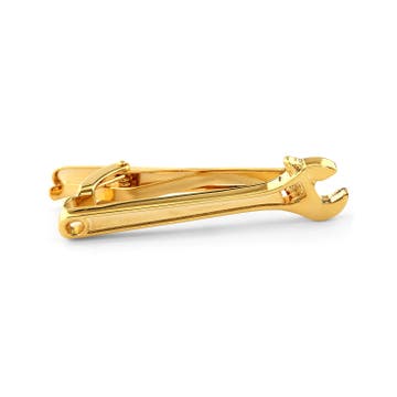 Gold-Tone Wrench Short Tie Clip