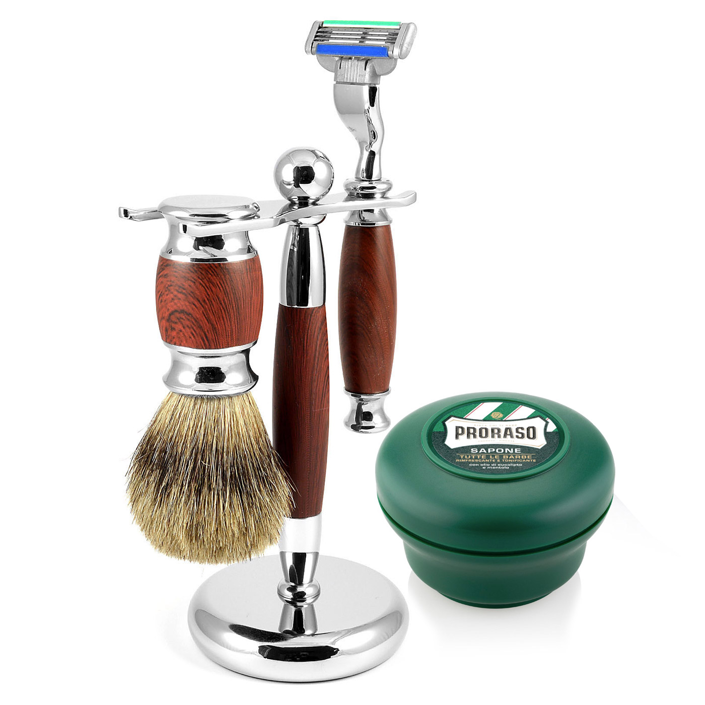 Rosewood Modena Pure Badger Shaving Set - 1