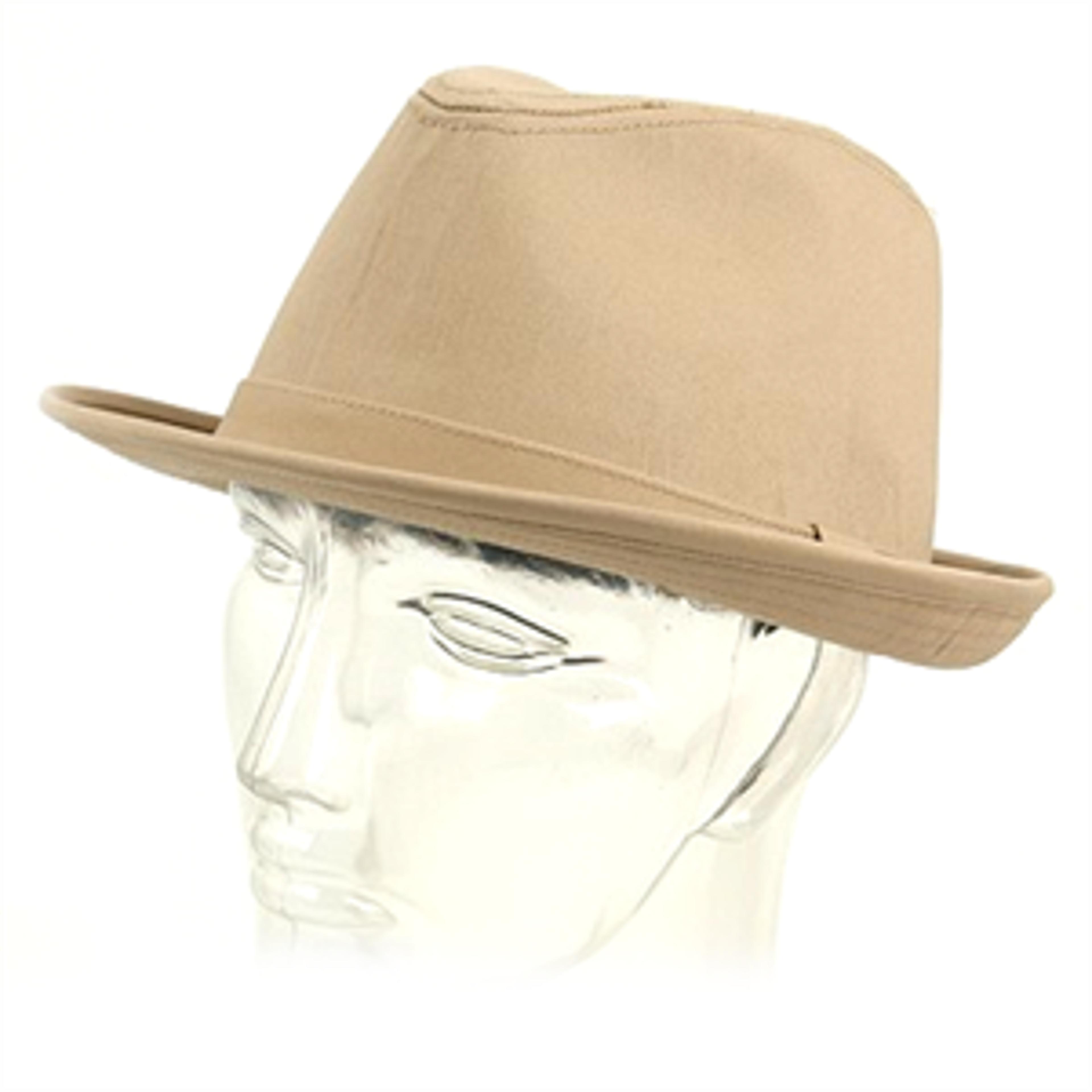 Brown Solid Fedora - Hat - 1