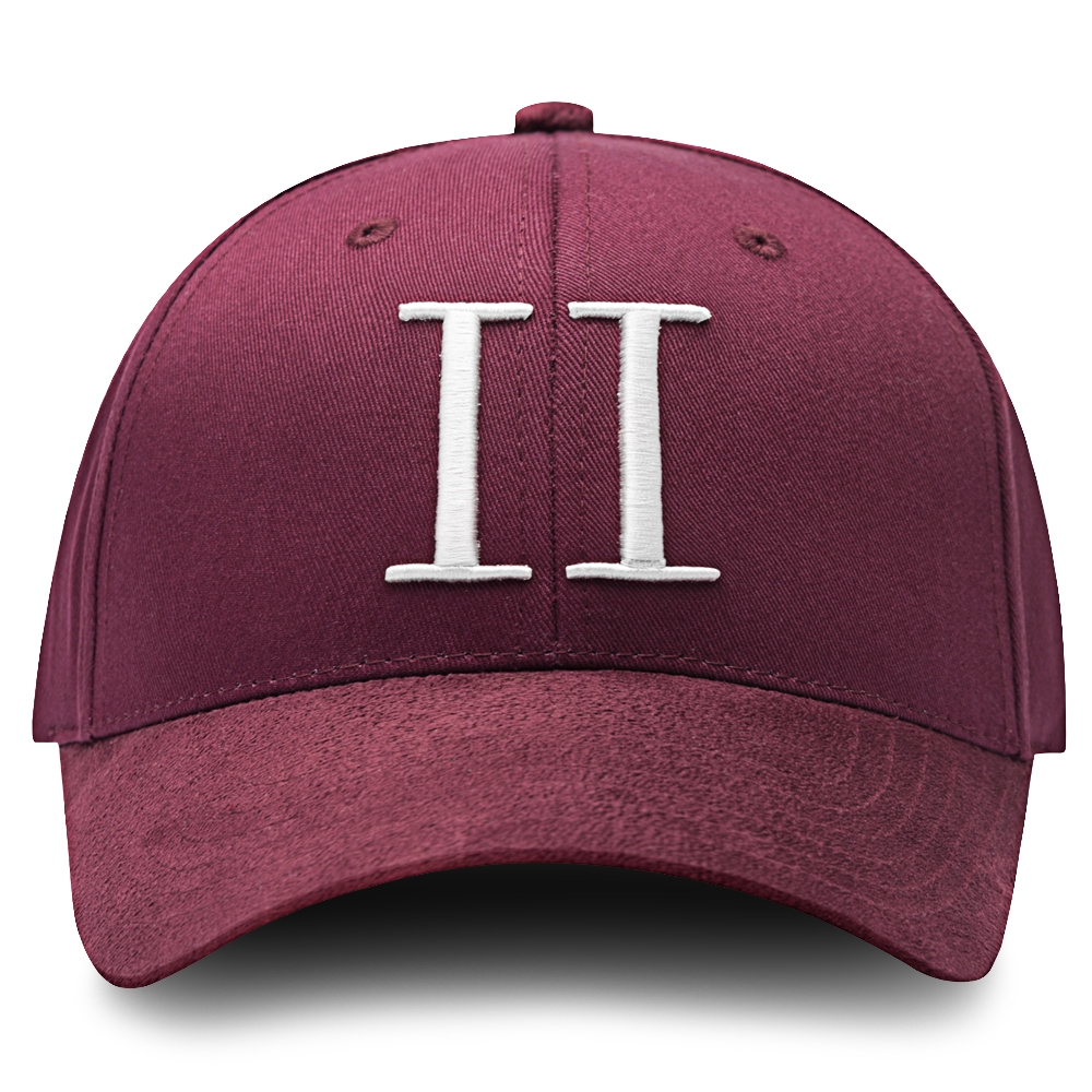 Les Deux | Port Royale Red Baseball Cap Suede II