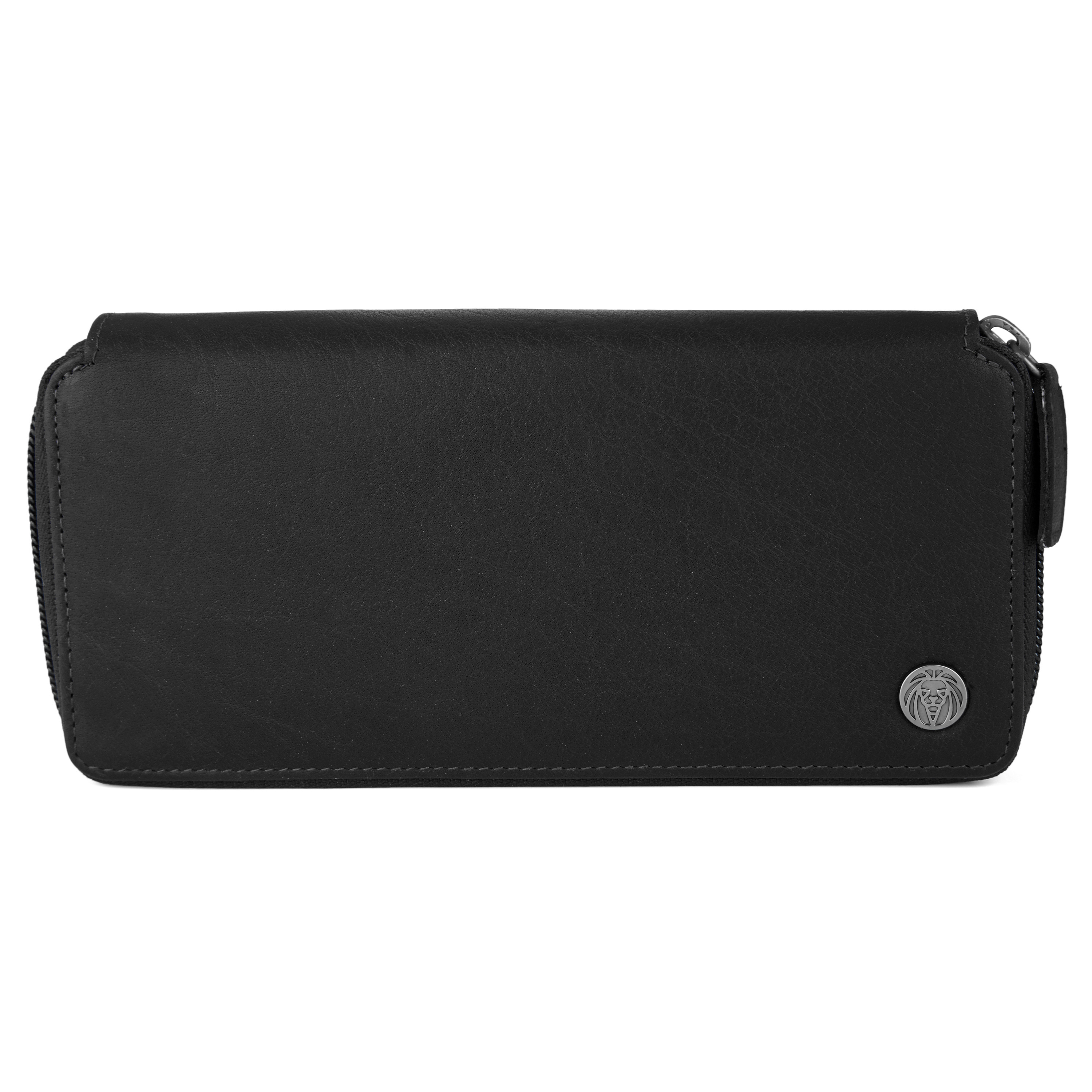 Oxford Classic Large Black Leather Wallet - 3