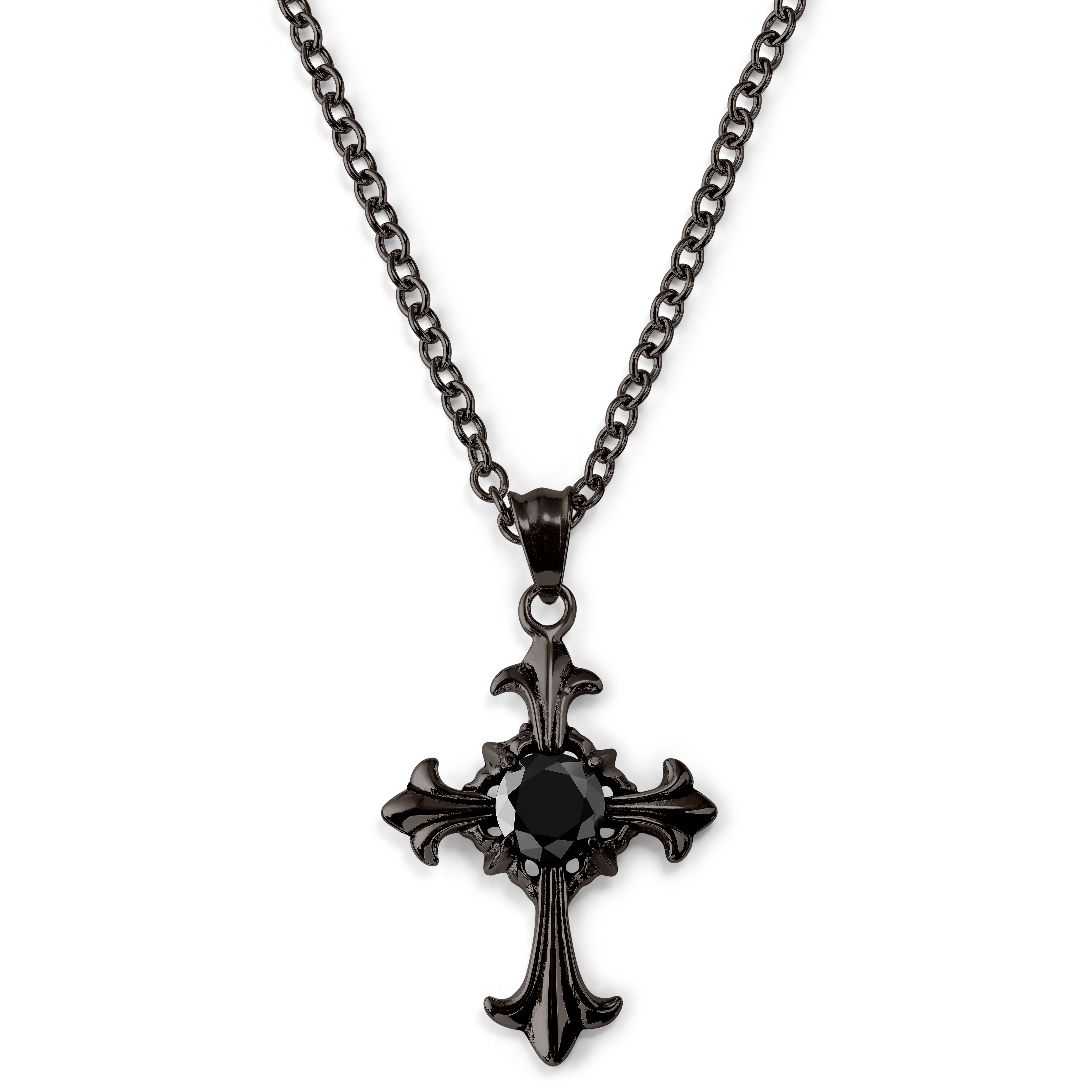 Men Women Unisex Costume Jewellery Necklace Big Cross Necklace Long Chain  Necklace Jewelry Christian Gift Punk Gothic Necklace - AliExpress