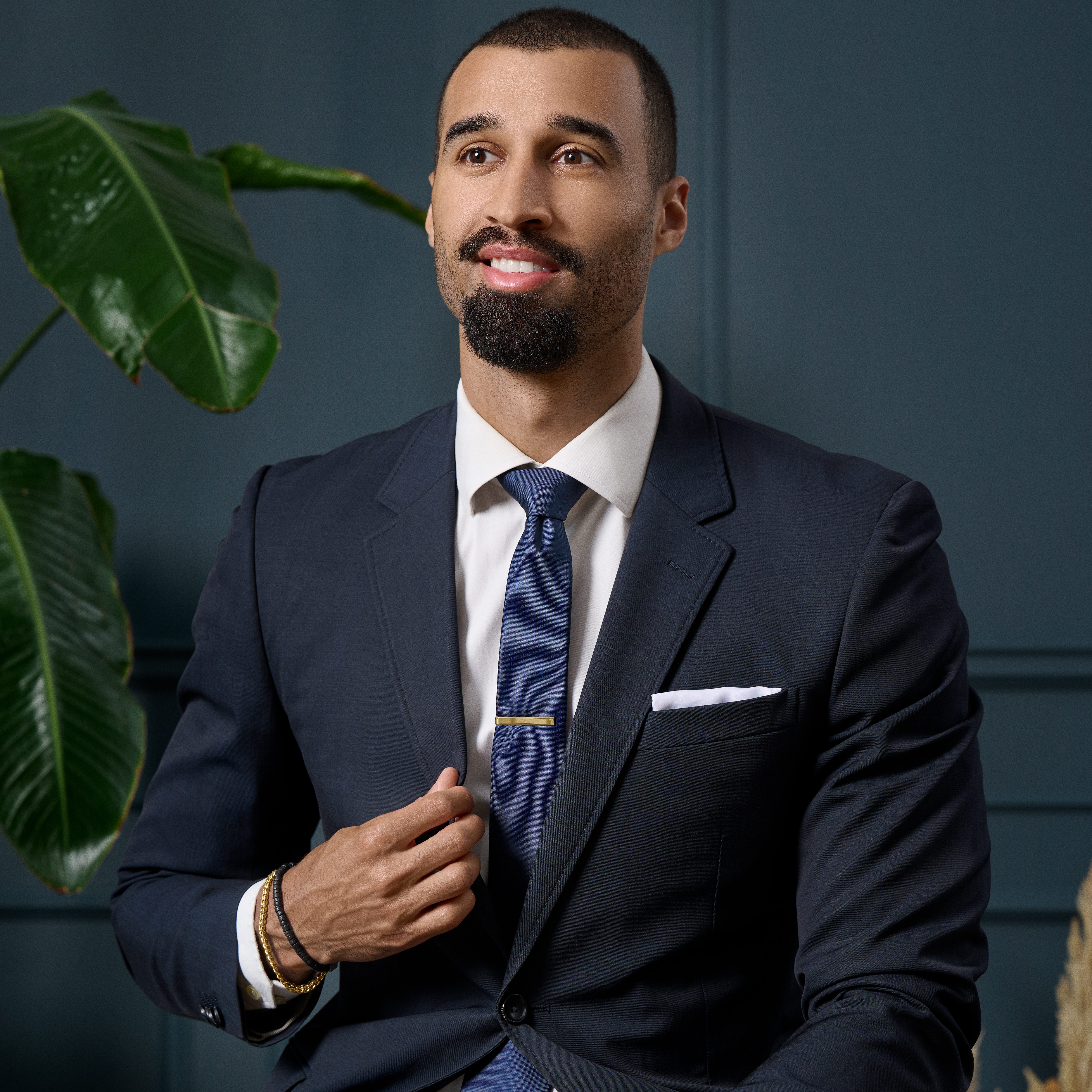 Pasador de corbata de 4 cm en tono dorado pulido - 4