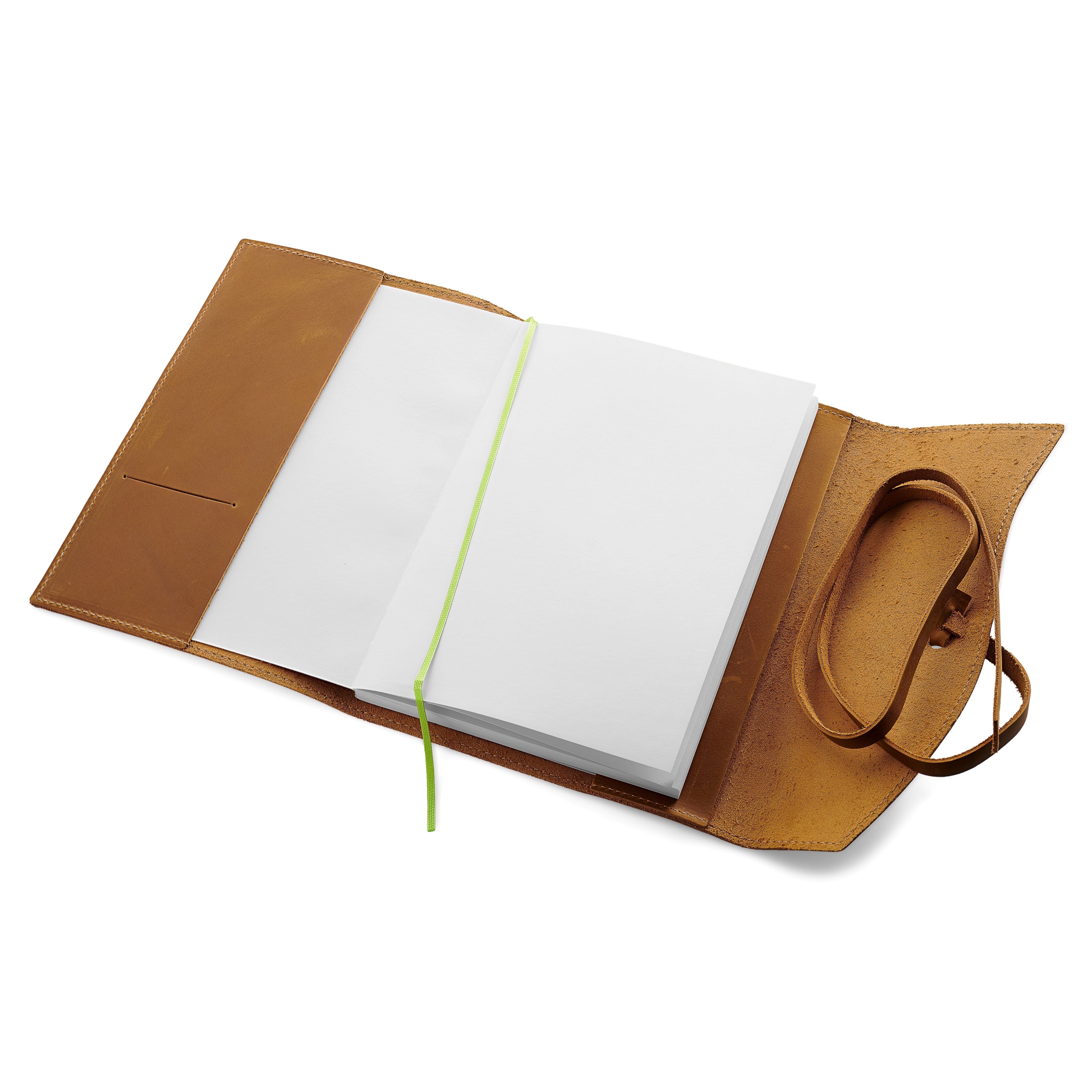Anteckningsbok | Ljusbrunt läder | Large - 4