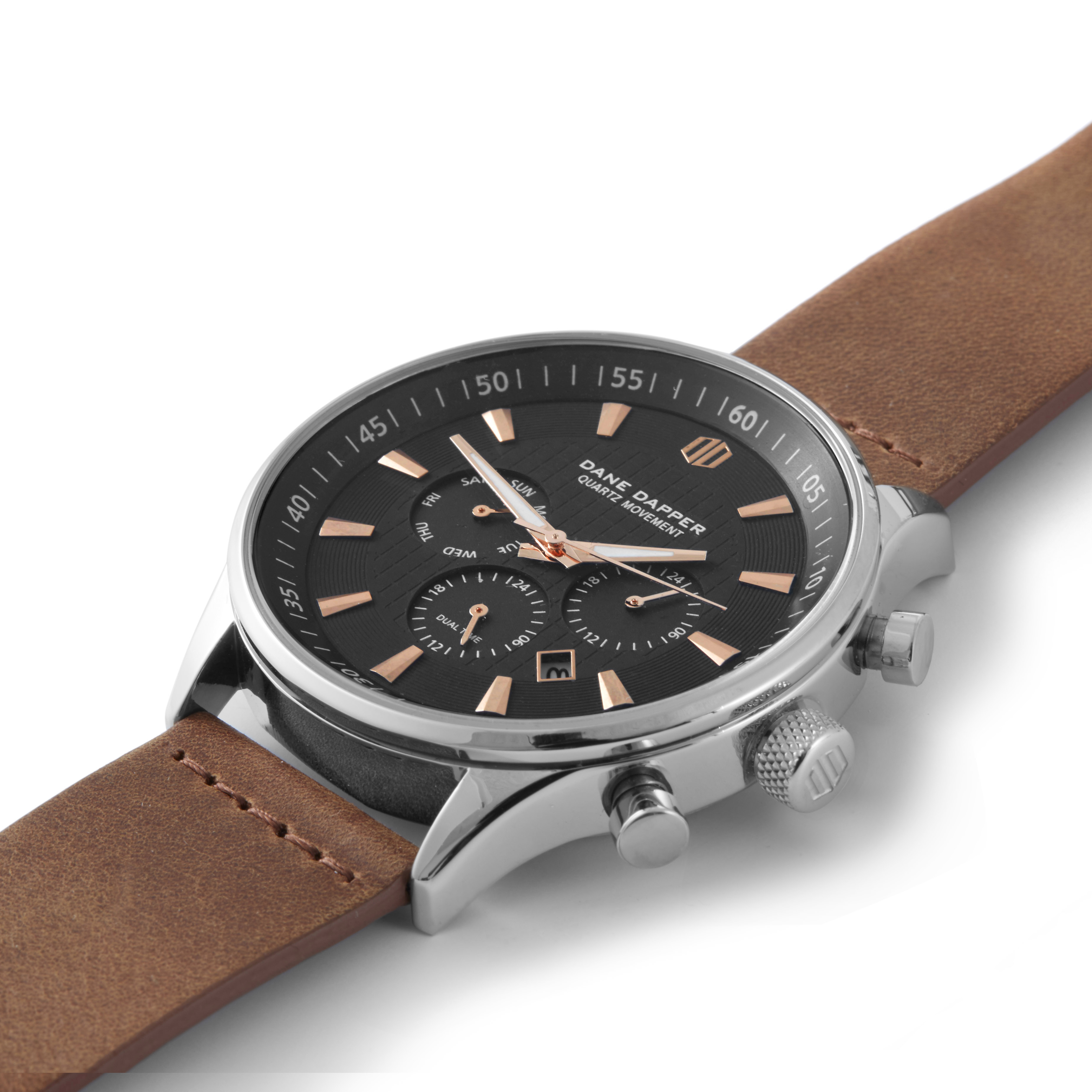 Brown & Copper Troika Watch - 2