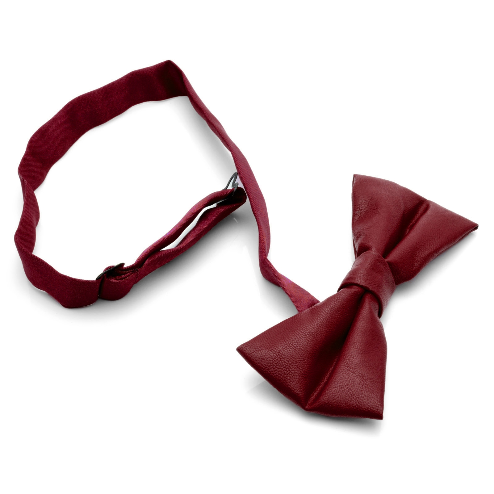 Rote Kunstleder Fliege - 2