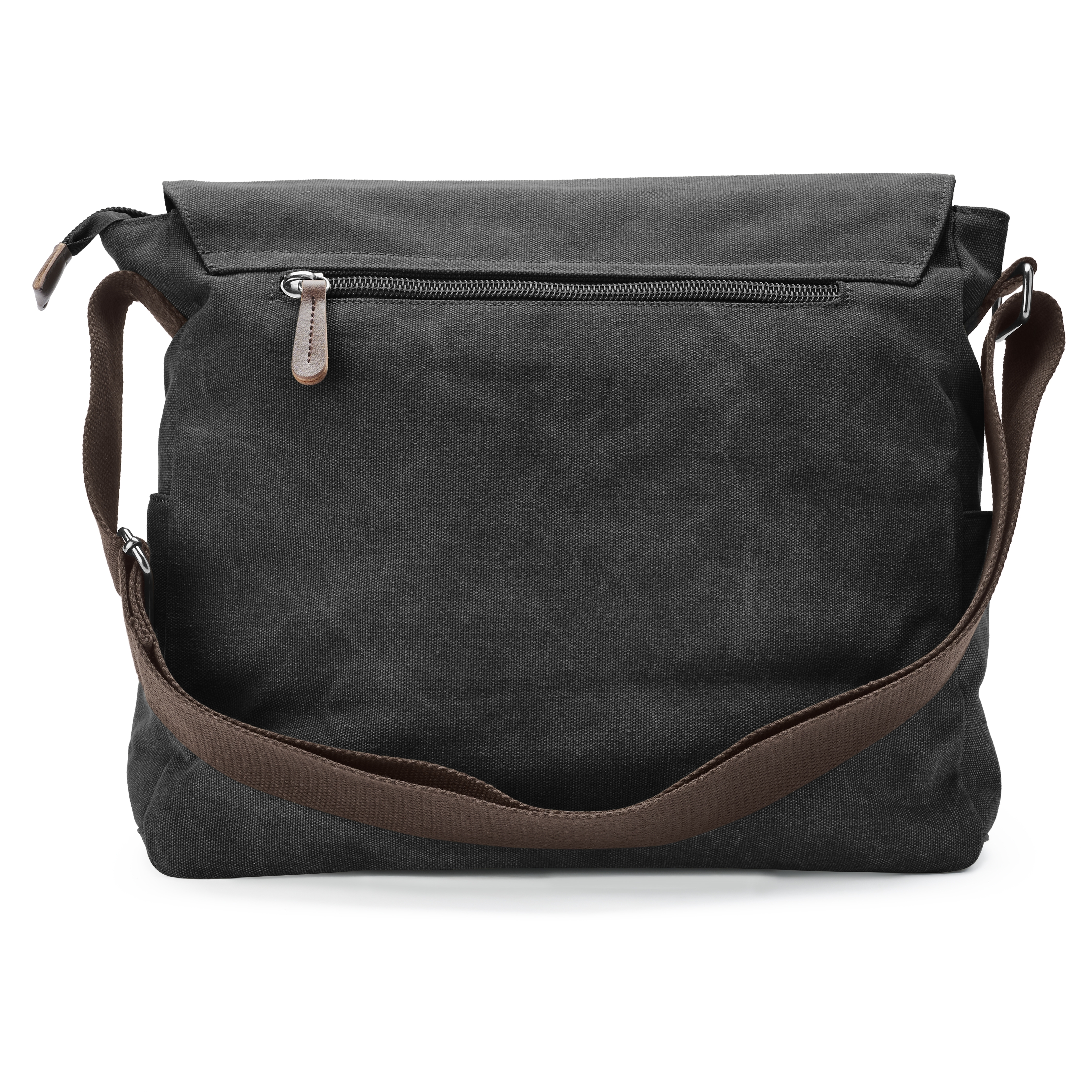 Dark gray Canvas Messenger Bag, In stock!