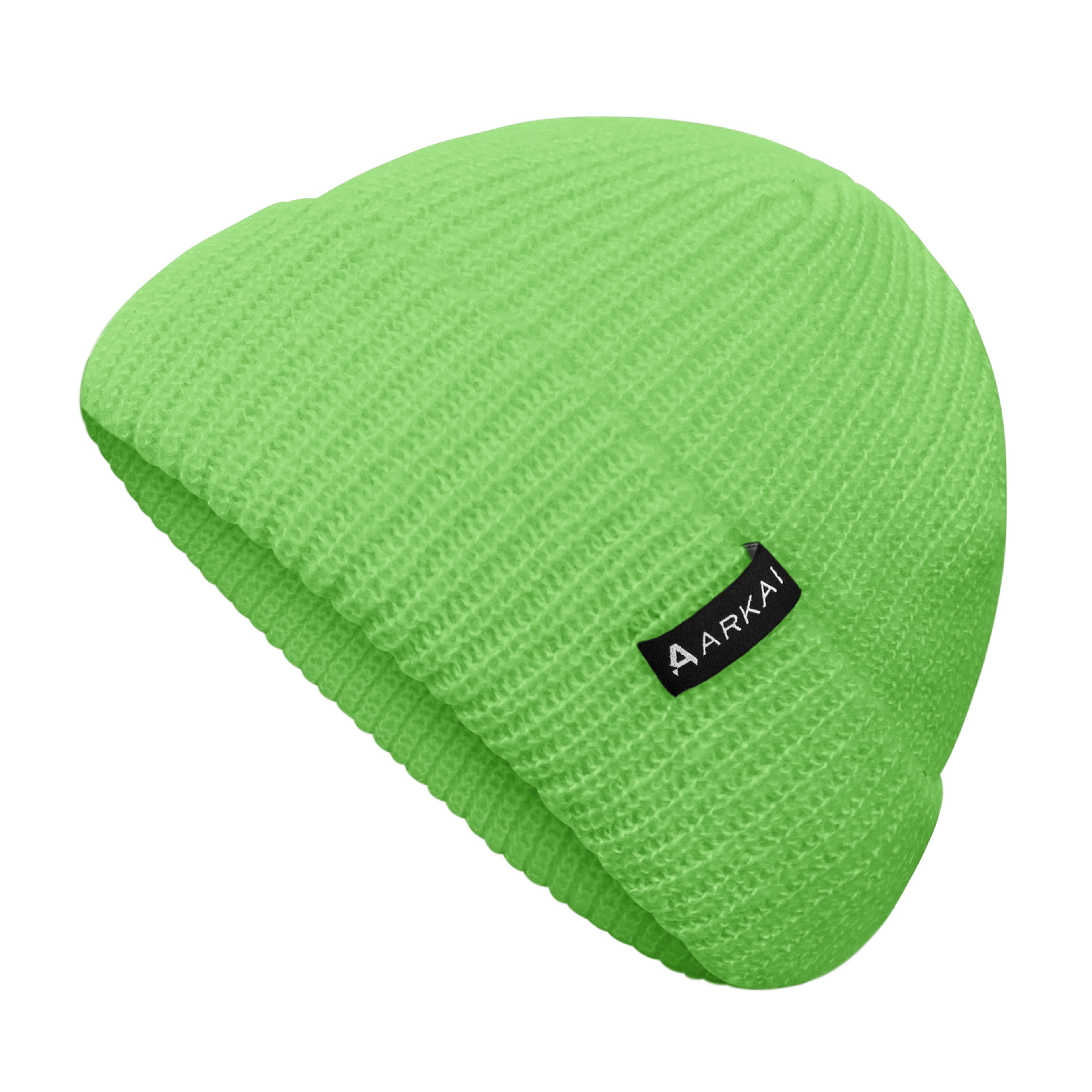 Nordic | Groene geribde beanie in vissersstijl - 1