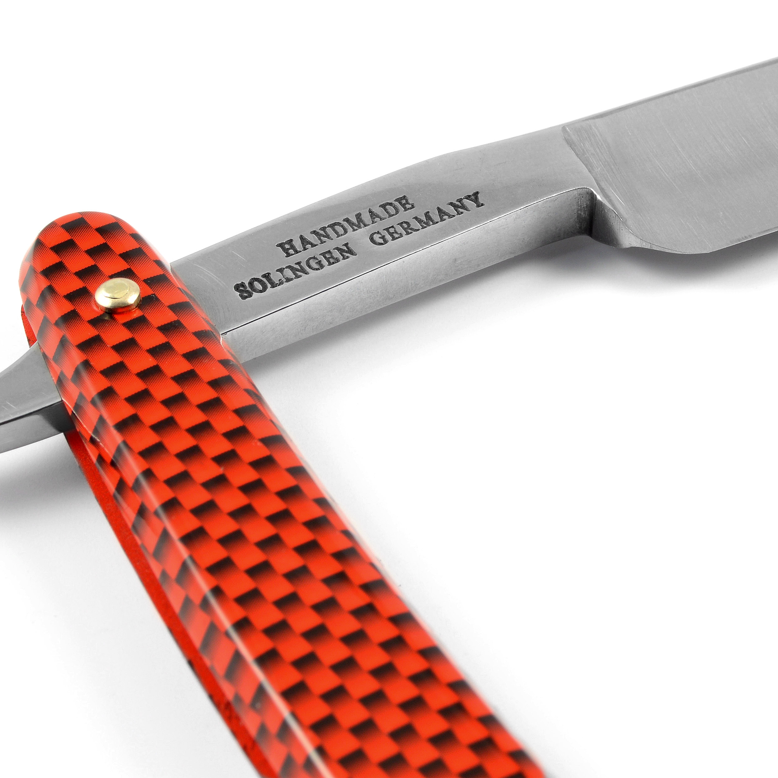 NASCAR Racing sarkans 5/8" oglekļa tērauda taisns skuveklis - 2