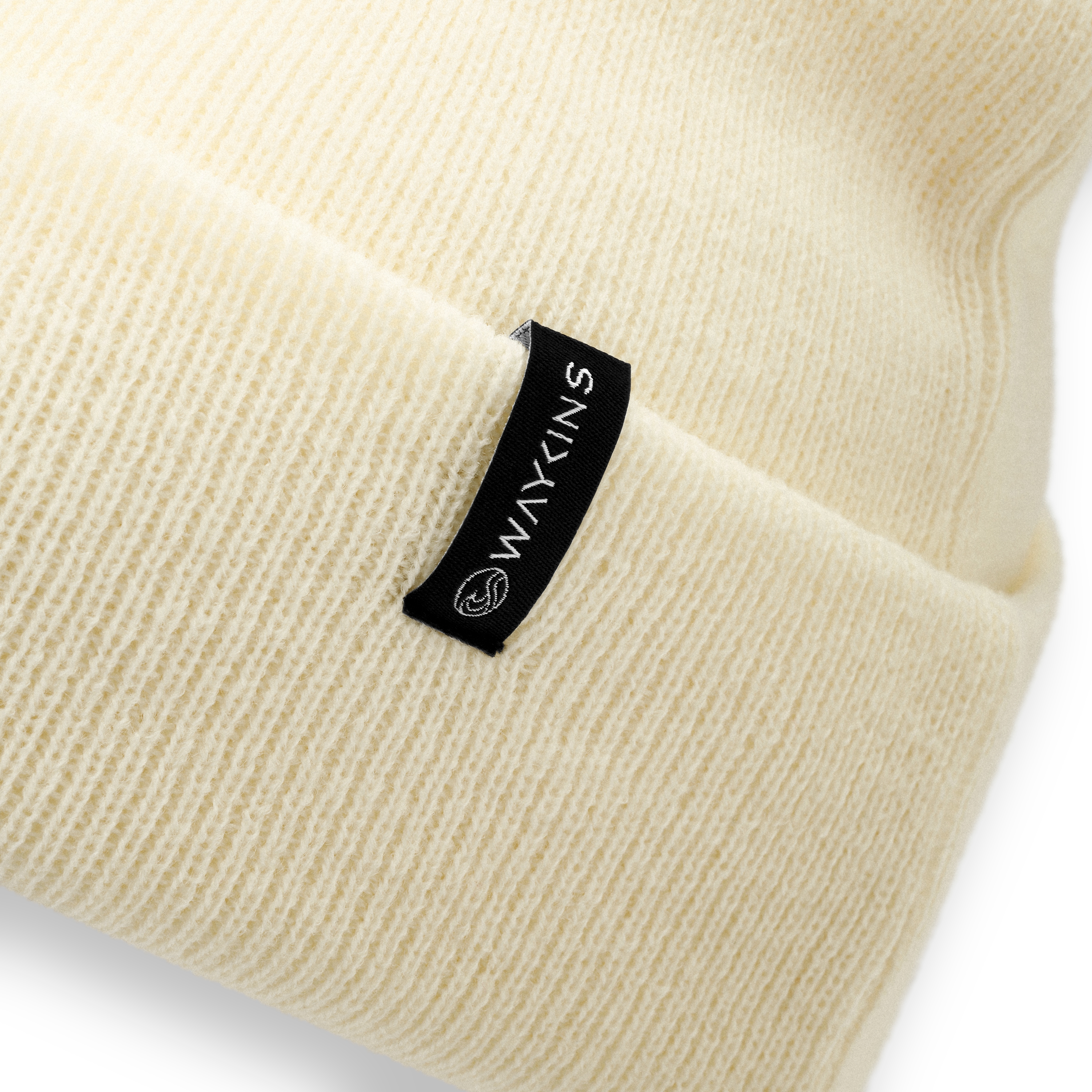 Baltic | Gorro de punto fino de acrílico en blanco roto - 3