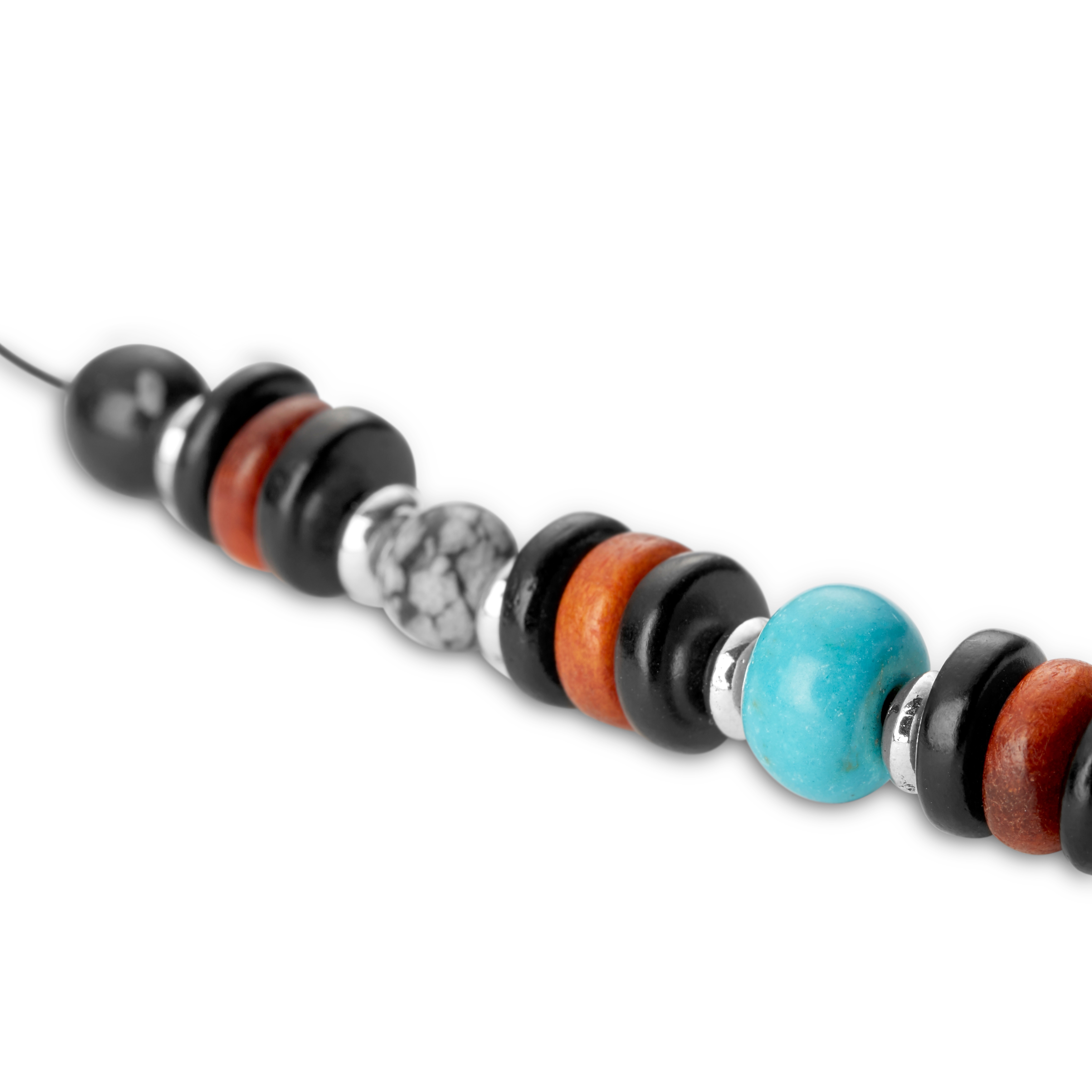 Waun Leather & Beads Necklace - 2