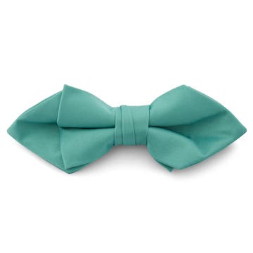 Noeud papillon classique en pointes turquoise Noeud papillon classique en pointes turquoise