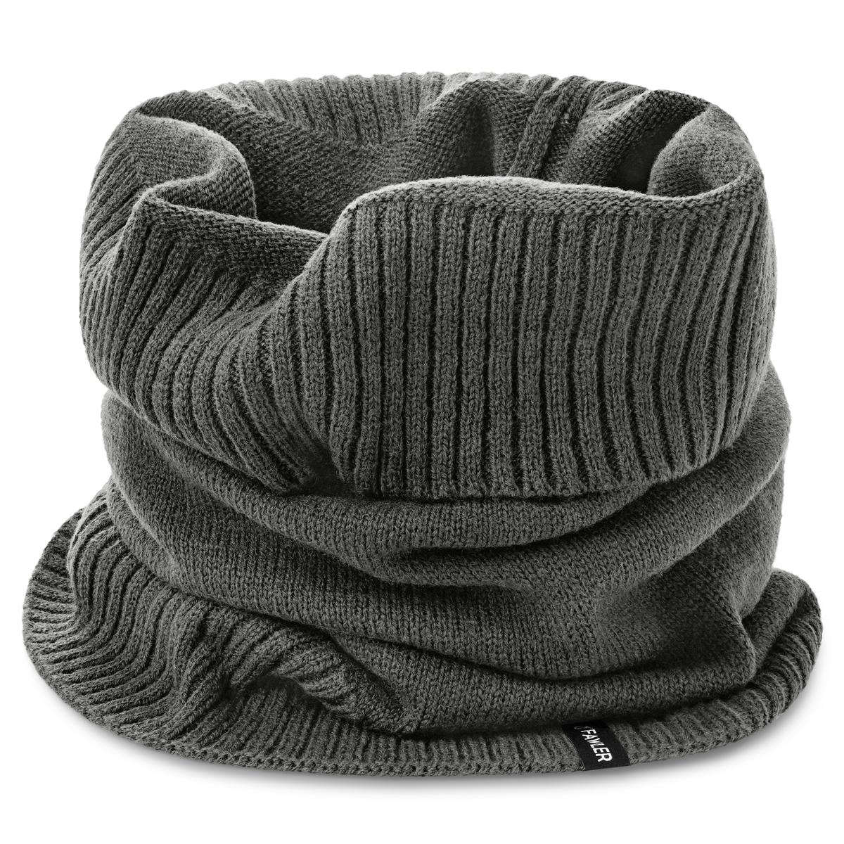Kaleb | Dark Gray Merino Tube Kane Scarf | In stock! | Fawler