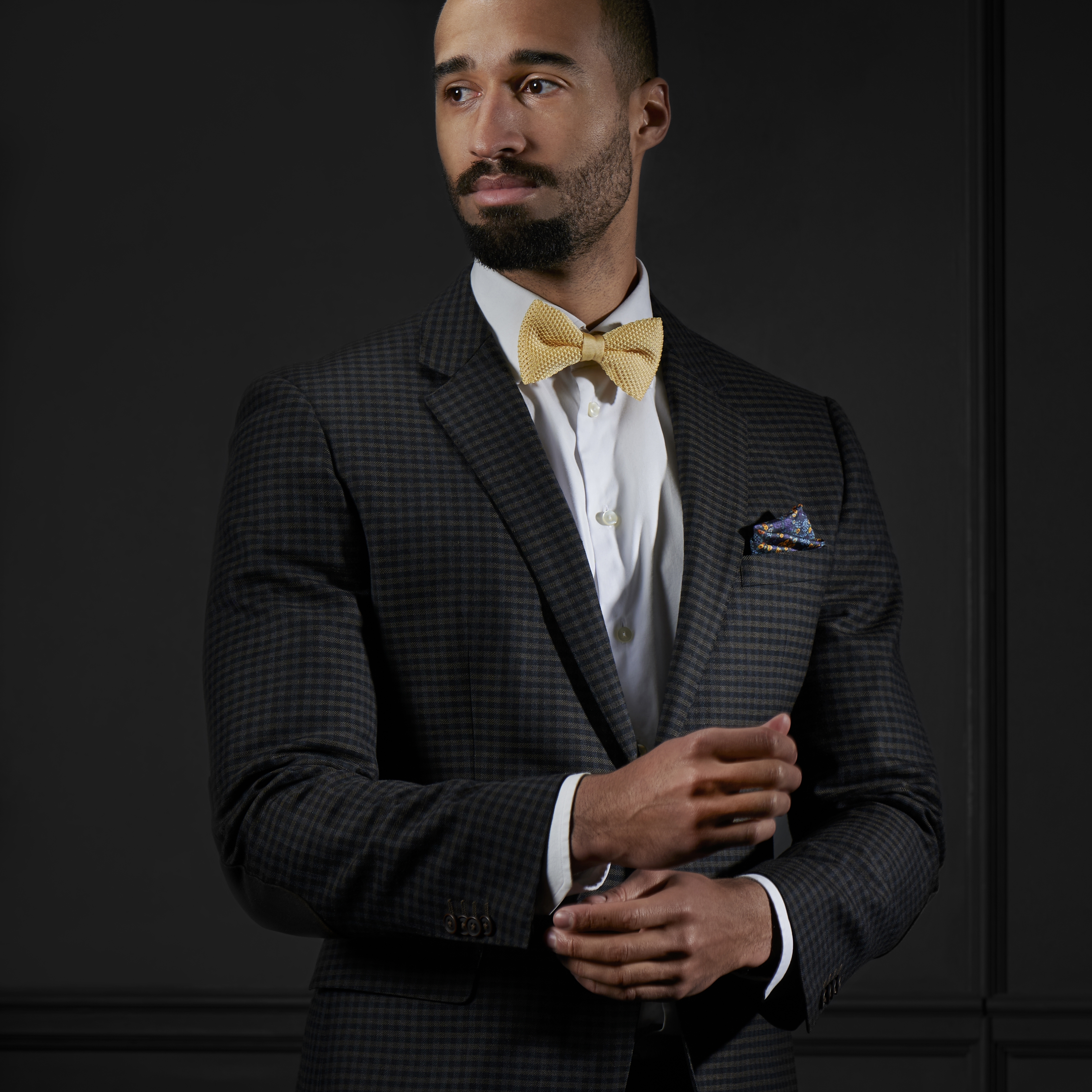 Zartgelbe Strickfliege - 4