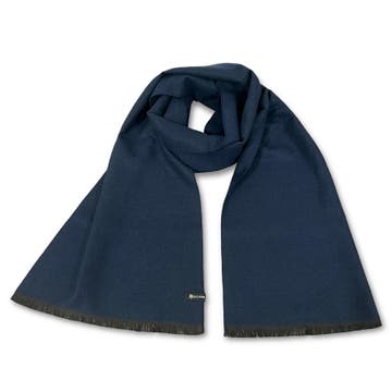 Metro | Μπλε μαρέν μονόχρωμο κασκόλ από μεικτό ύφασμα για κοστούμι Metro | Μπλε μαρέν μονόχρωμο κασκόλ από μεικτό ύφασμα για κοστούμι