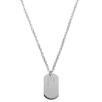 Colier dog tag unic