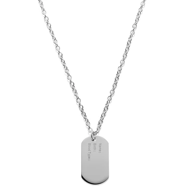 Single Dog Tag Halsband Single Dog Tag Halsband