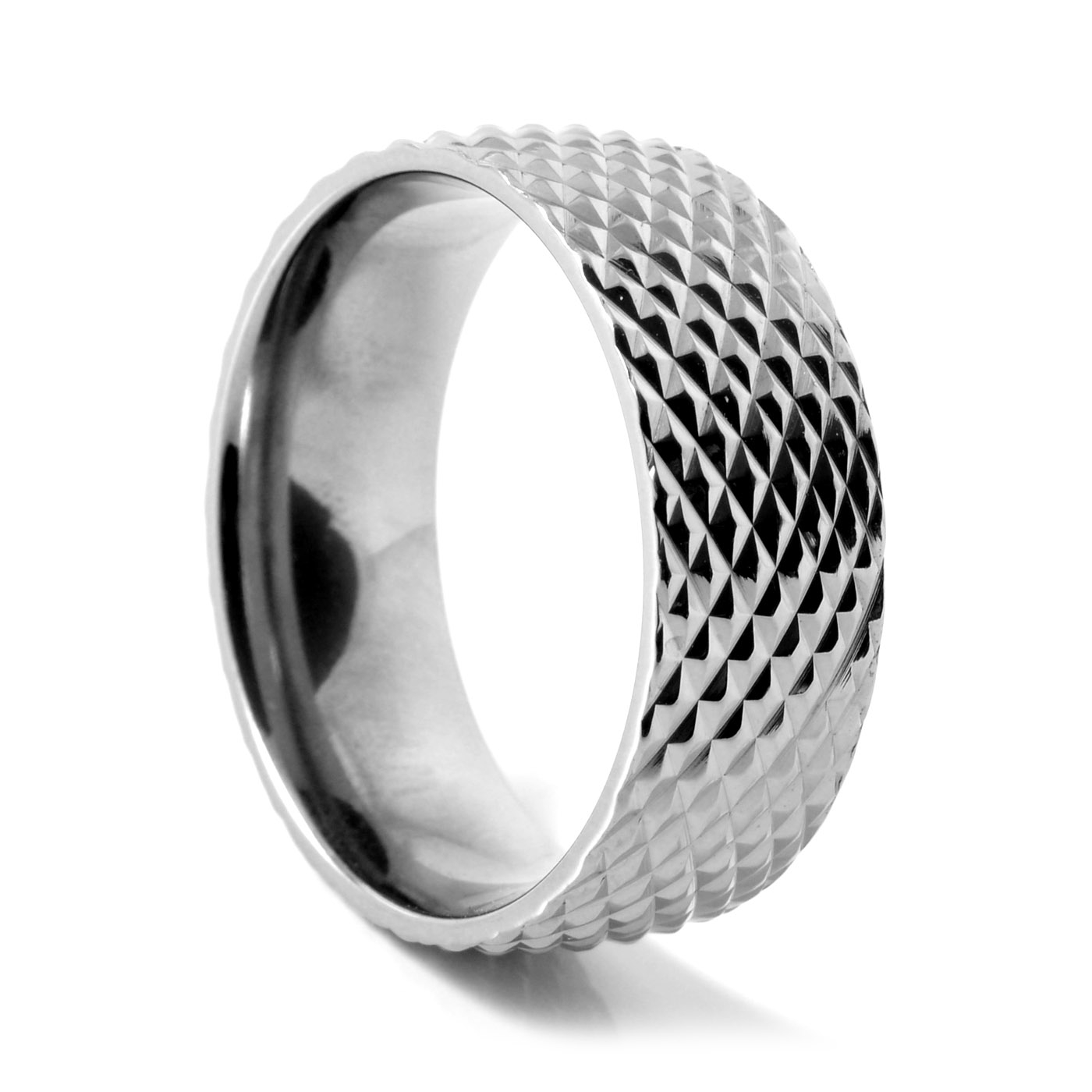 Slangenhuid Titanium Ring  - 1