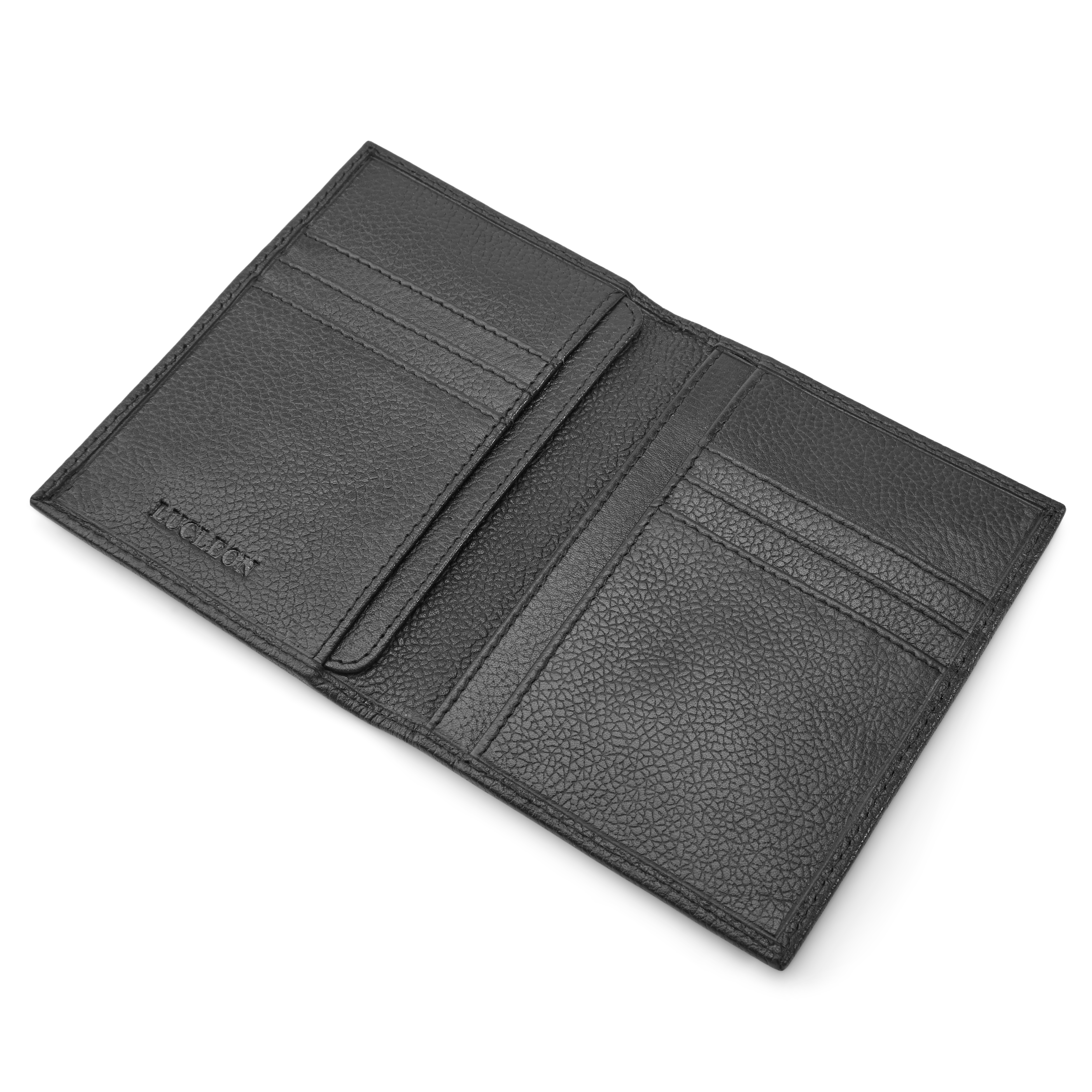 Luigi Schwarze RFID Leder Kartenetui Geldbörse - 4