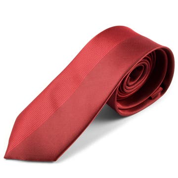 Cravată din microfibră cu design roșu