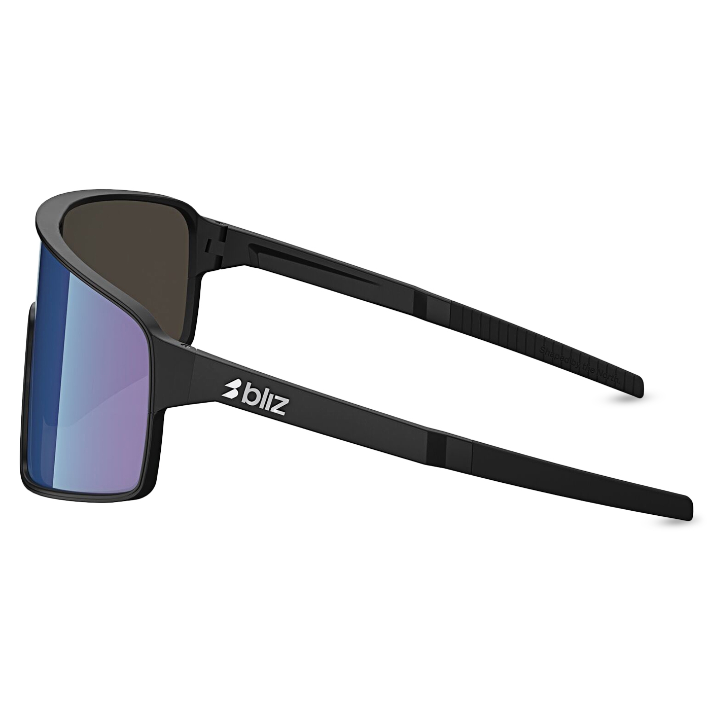 Black & Blue Wrap-Around Sunglasses | Bliz 0ZB7015 - 4
