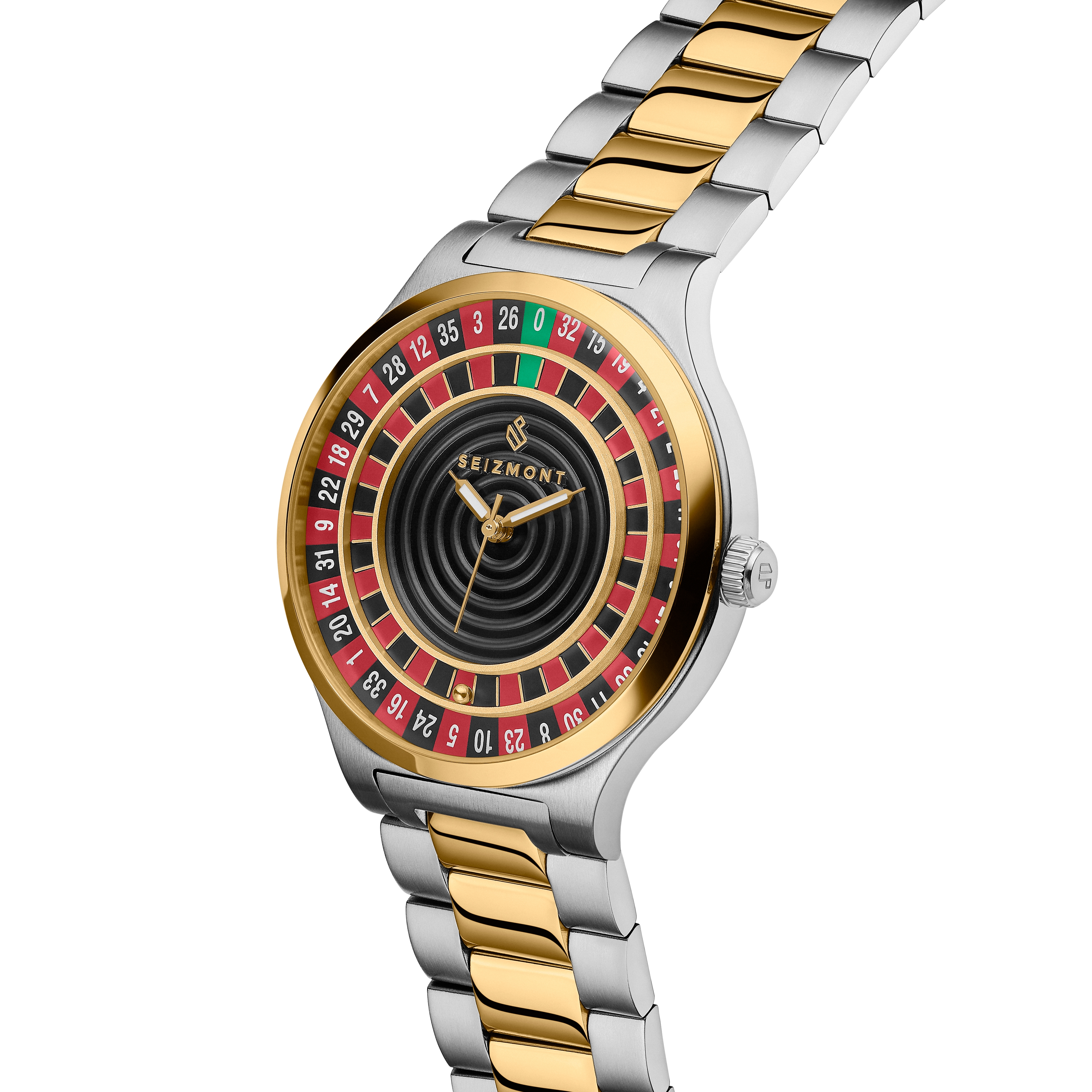 Ace | Hopean- & Kullansävyinen Teräksinen Kvartsi Rullettikello - 6