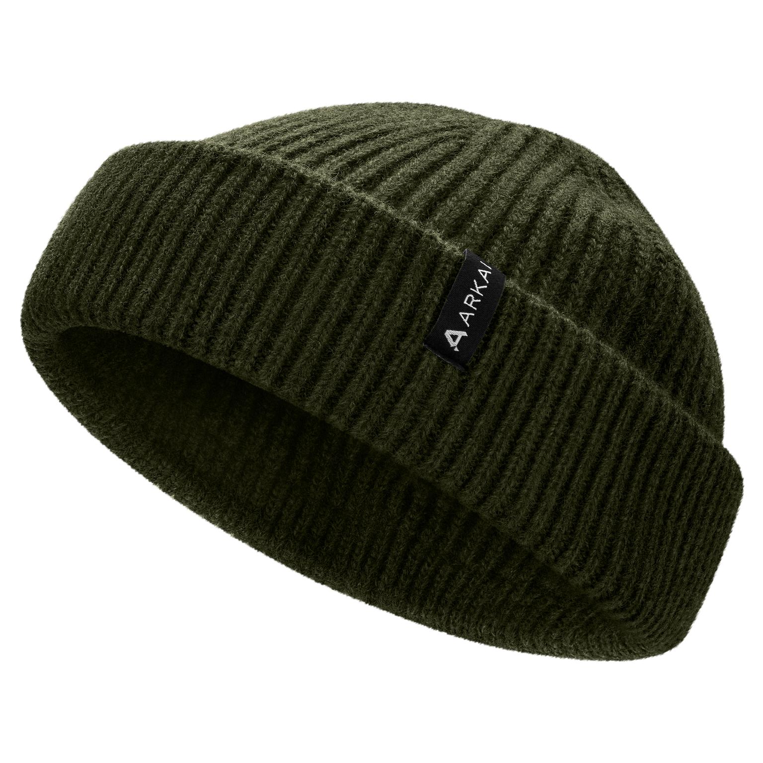 Nordic | Olijfgroene Beanie in Zeemansstijl van Wolmix Nordic | Olijfgroene Beanie in Zeemansstijl van Wolmix