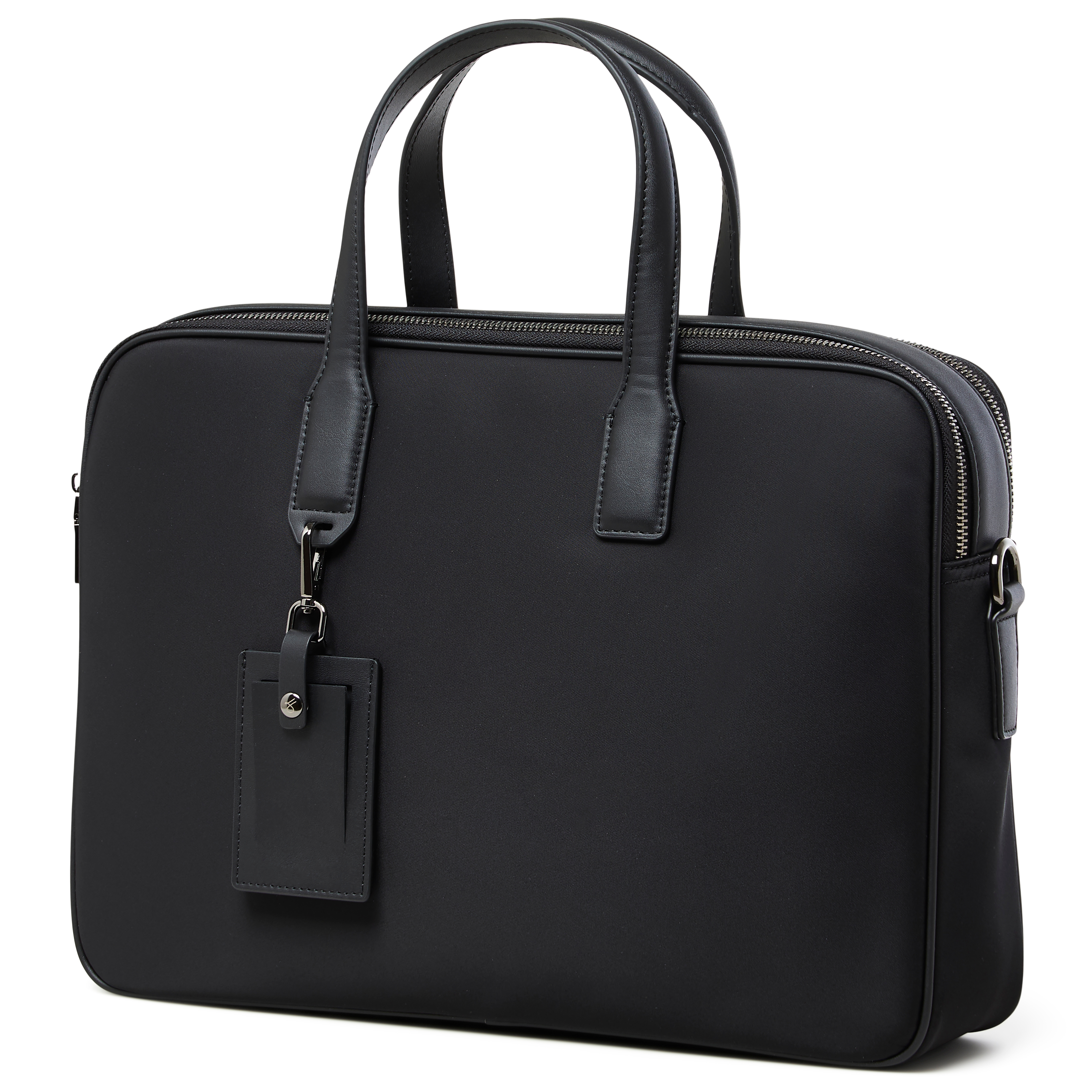 Fibron | Black Microfiber Laptop Bag