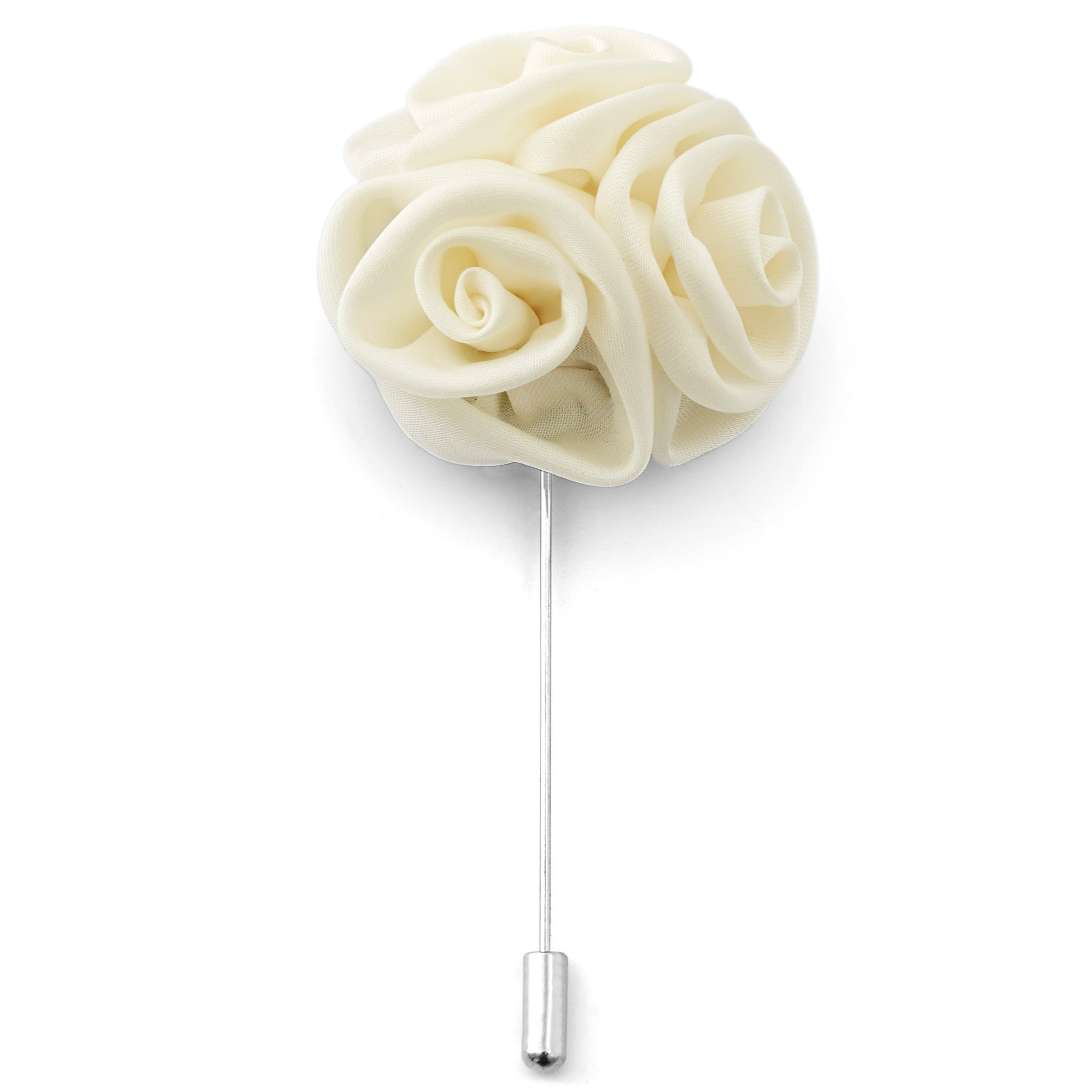 Cream Rose Lapel Flower