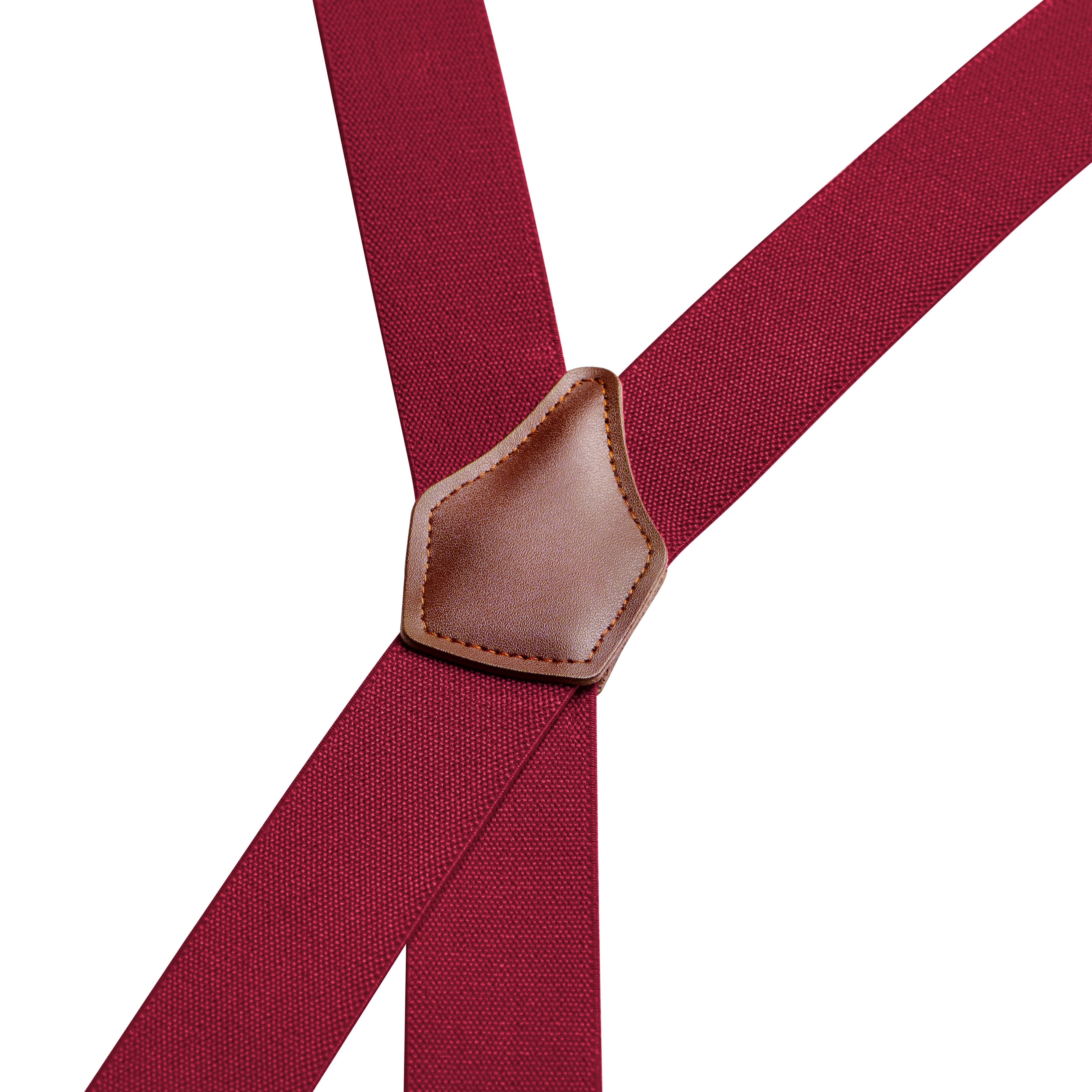 Vexel | Bretelles larges convertibles en X de couleur bourgogne - 2