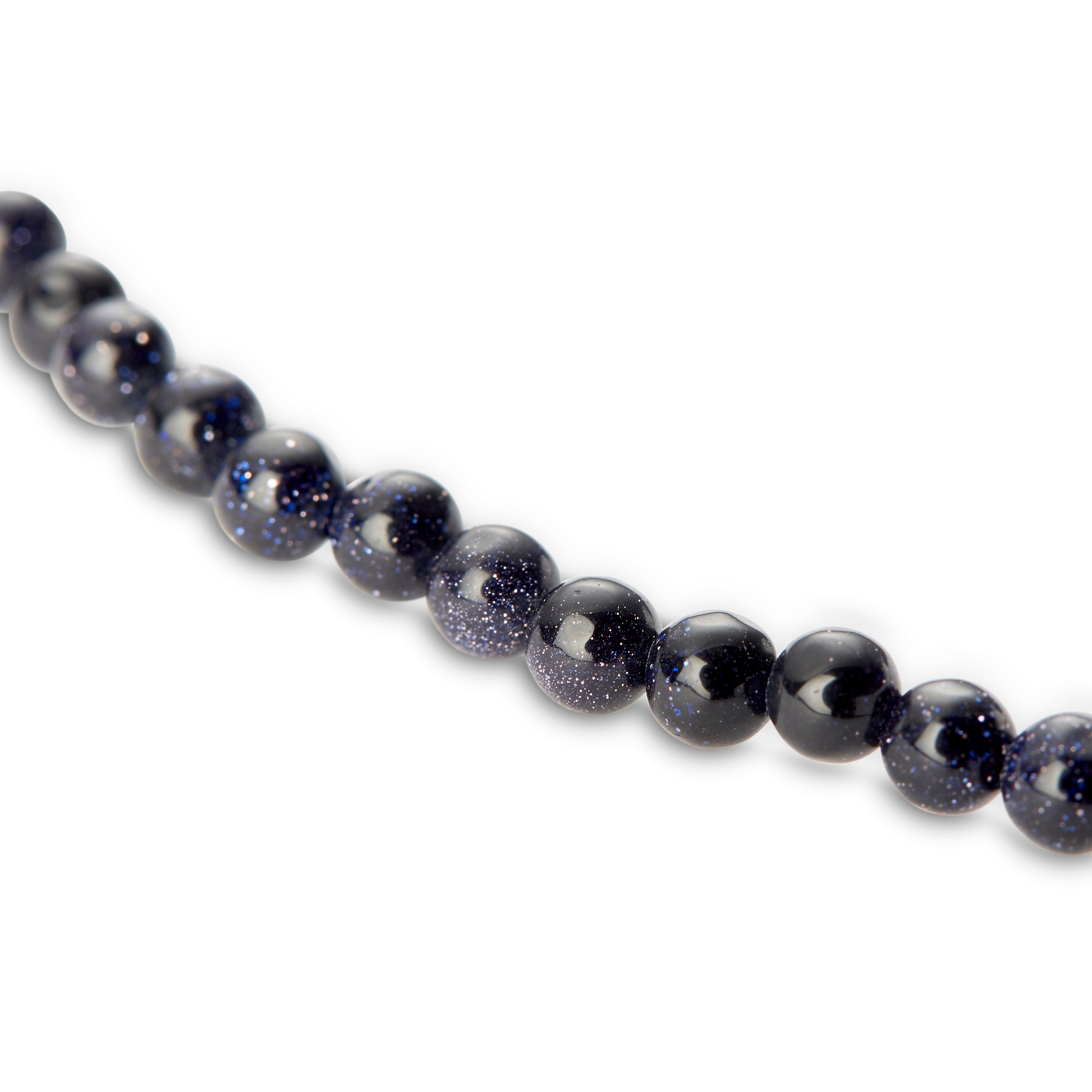Black & Blue Beaded Necklace - 2