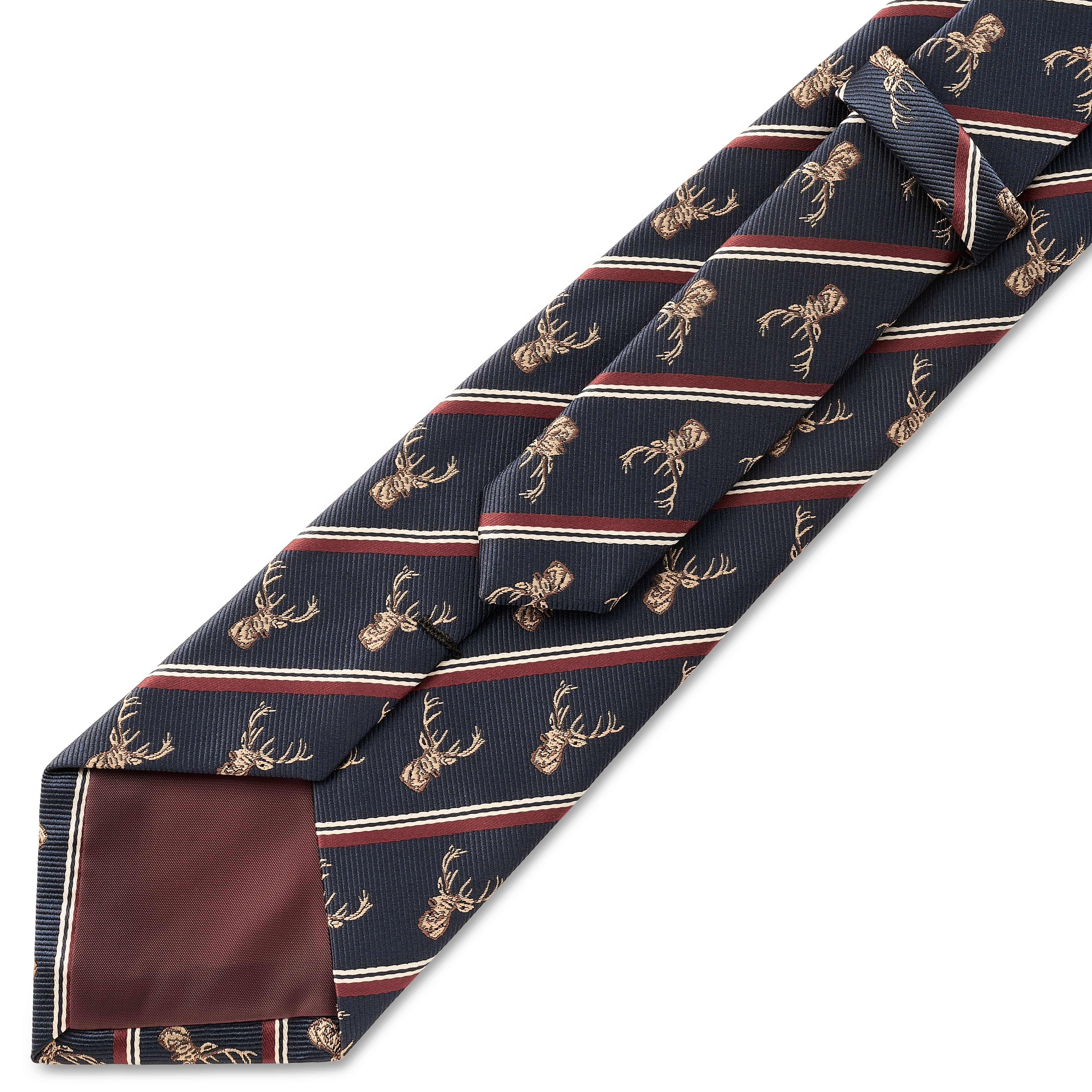 Zoikos | 8 cm Marineblåt Rensdyr Slips - 3