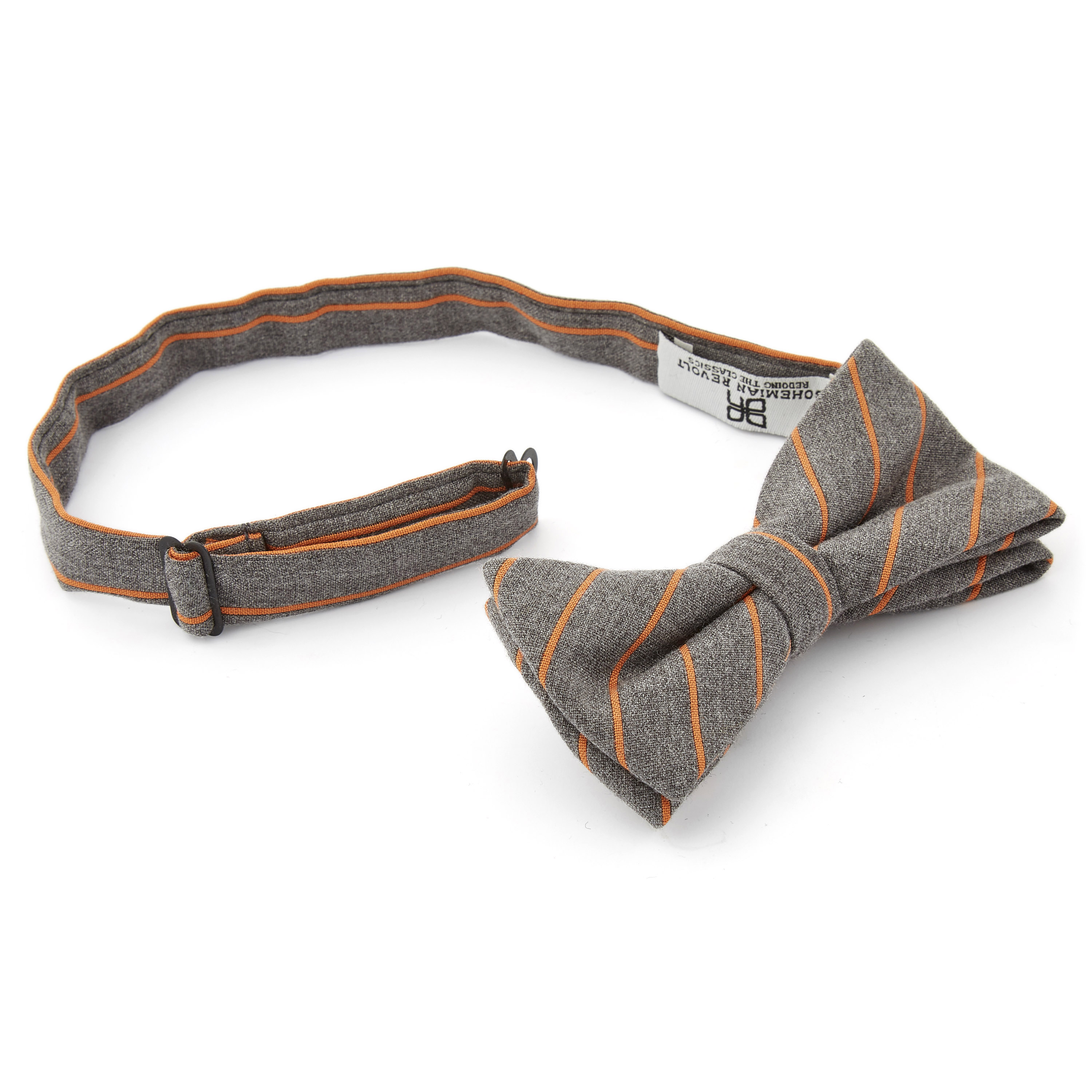 Γκρι και Πορτοκαλί Παπιγιόν - 2