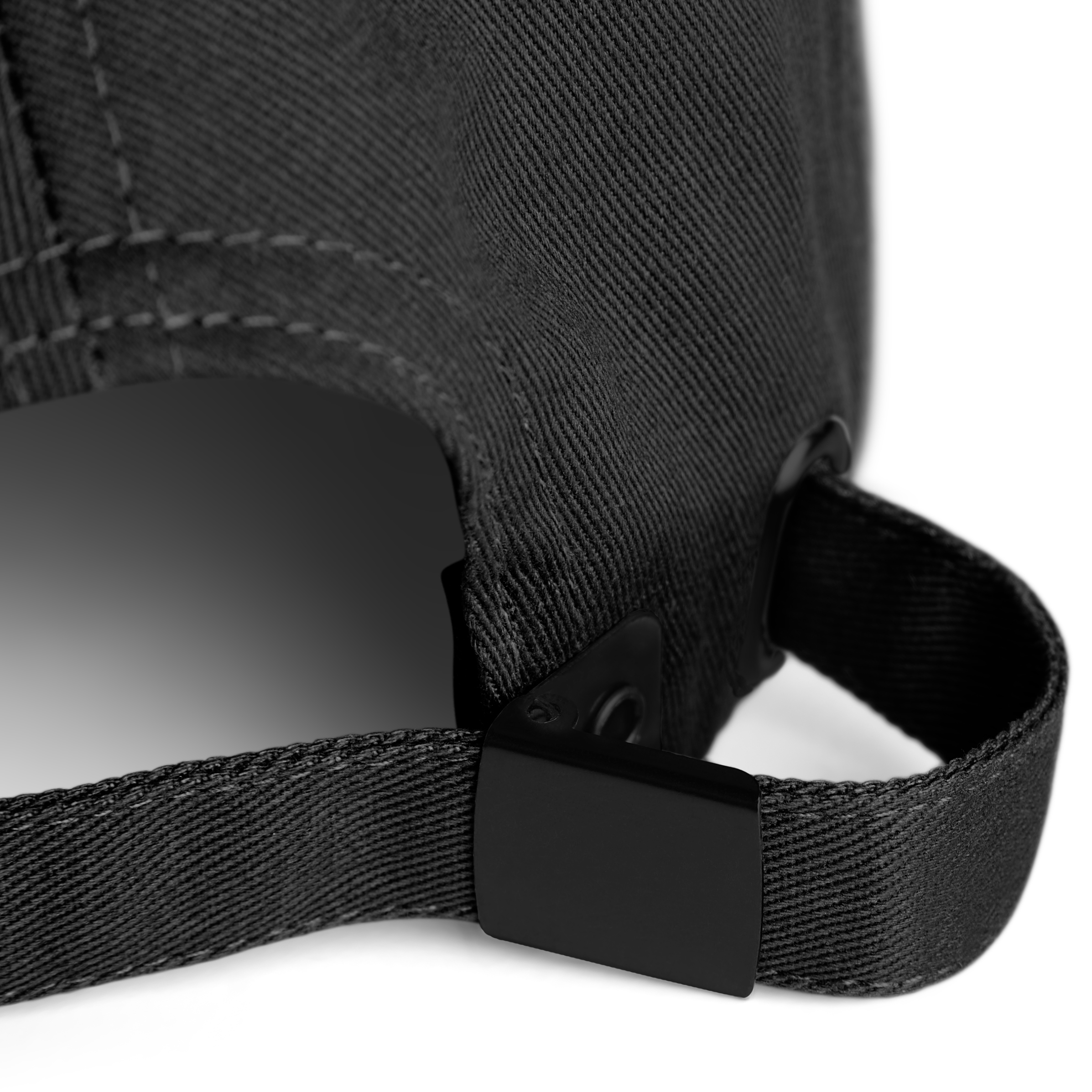 Waykins | Schwarze Baumwoll-Cap mit fester Front - 4