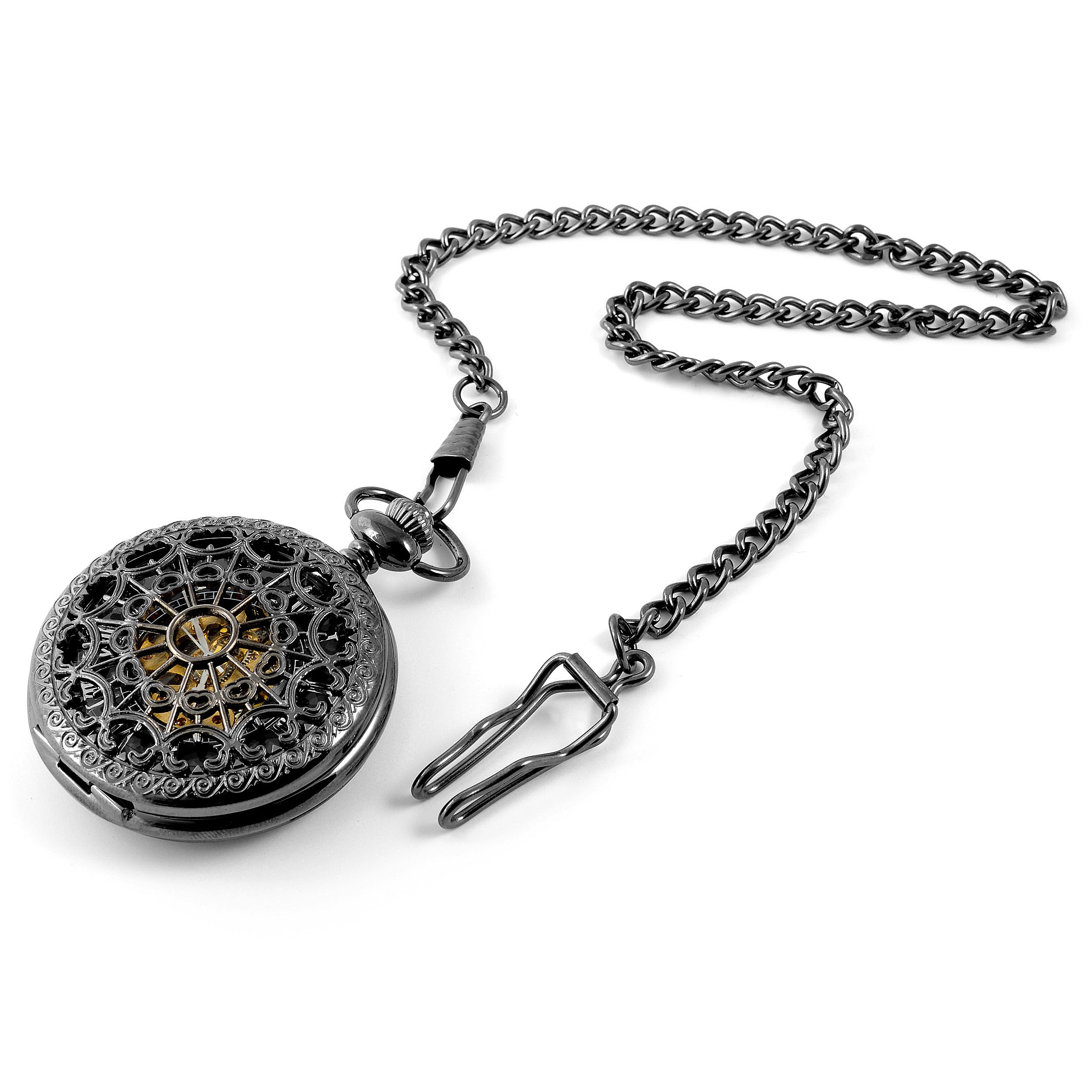 Retro Zwarte Spin Zakhorloge - 1