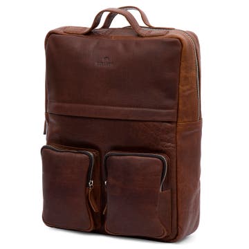 Montreal Retro Tan Leather Backpack Montreal Retro Tan Leather Backpack