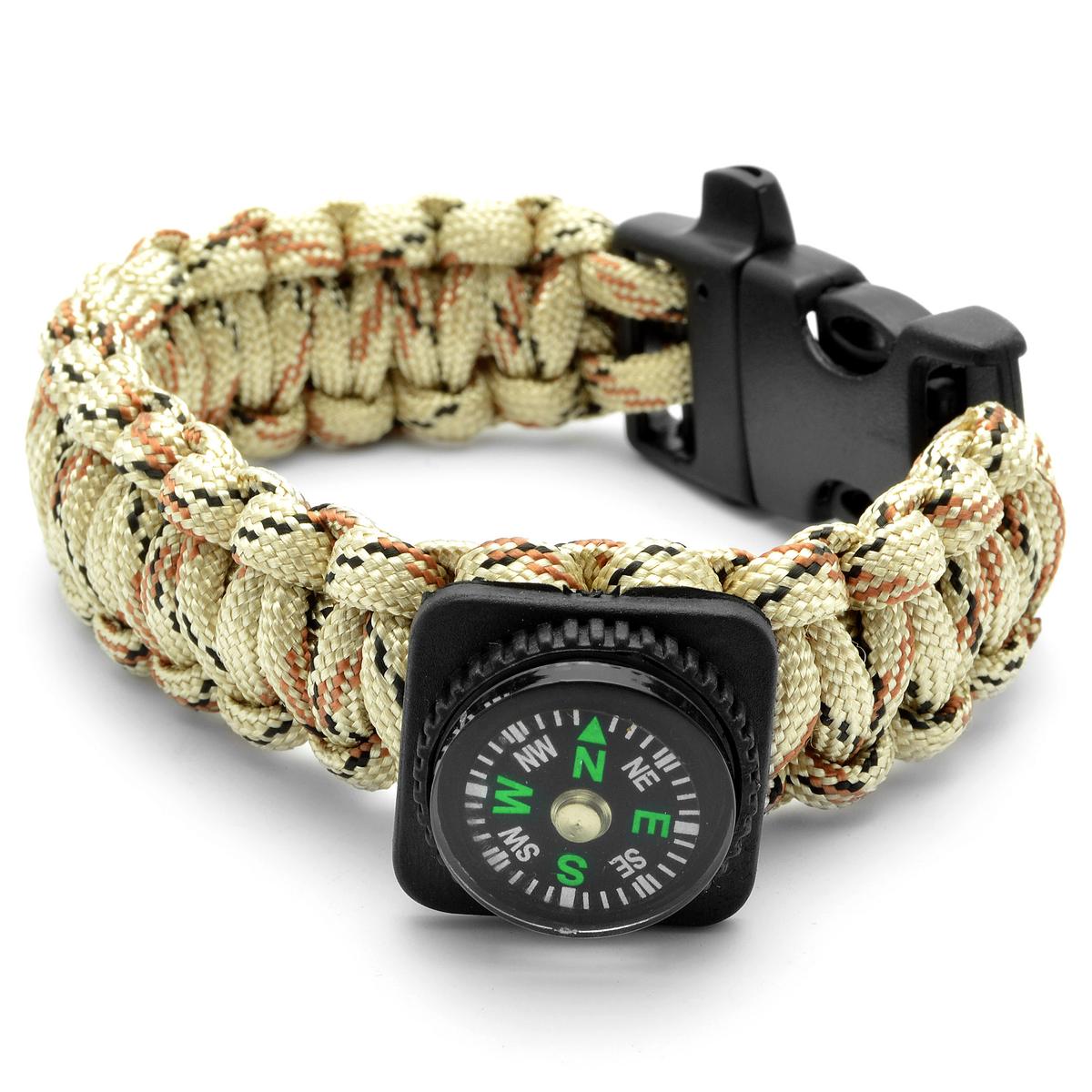 Flintronic Braccialetto Paracord Sopravvivenza Kit, Bracciale - Foto 8