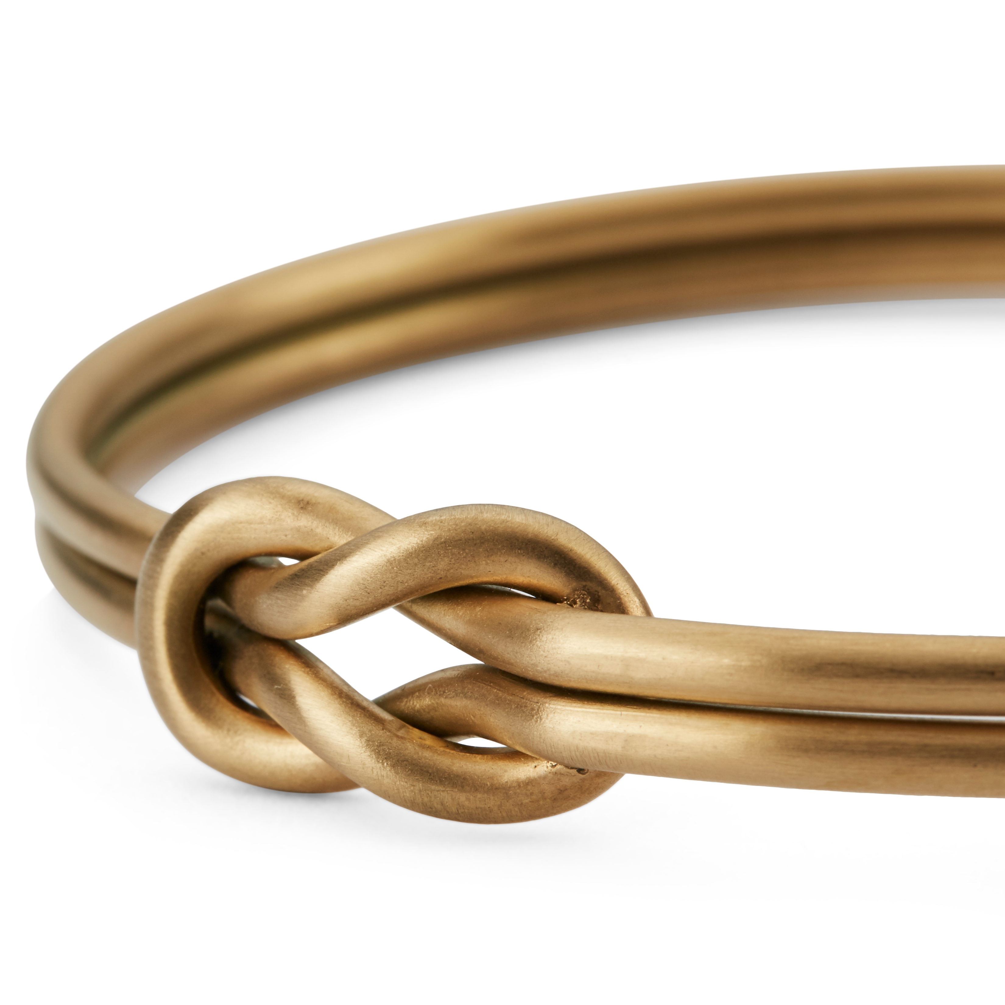 Χρυσαφί Βραχιόλι Χειροπέδα Infinity Knot - 2