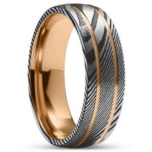 Anillos de plata grabados para hombre