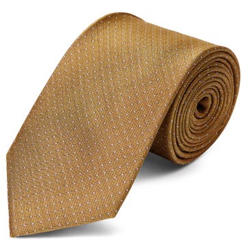 8 cm Gold-Tone Polka Dot Silk Tie 8 cm Gold-Tone Polka Dot Silk Tie