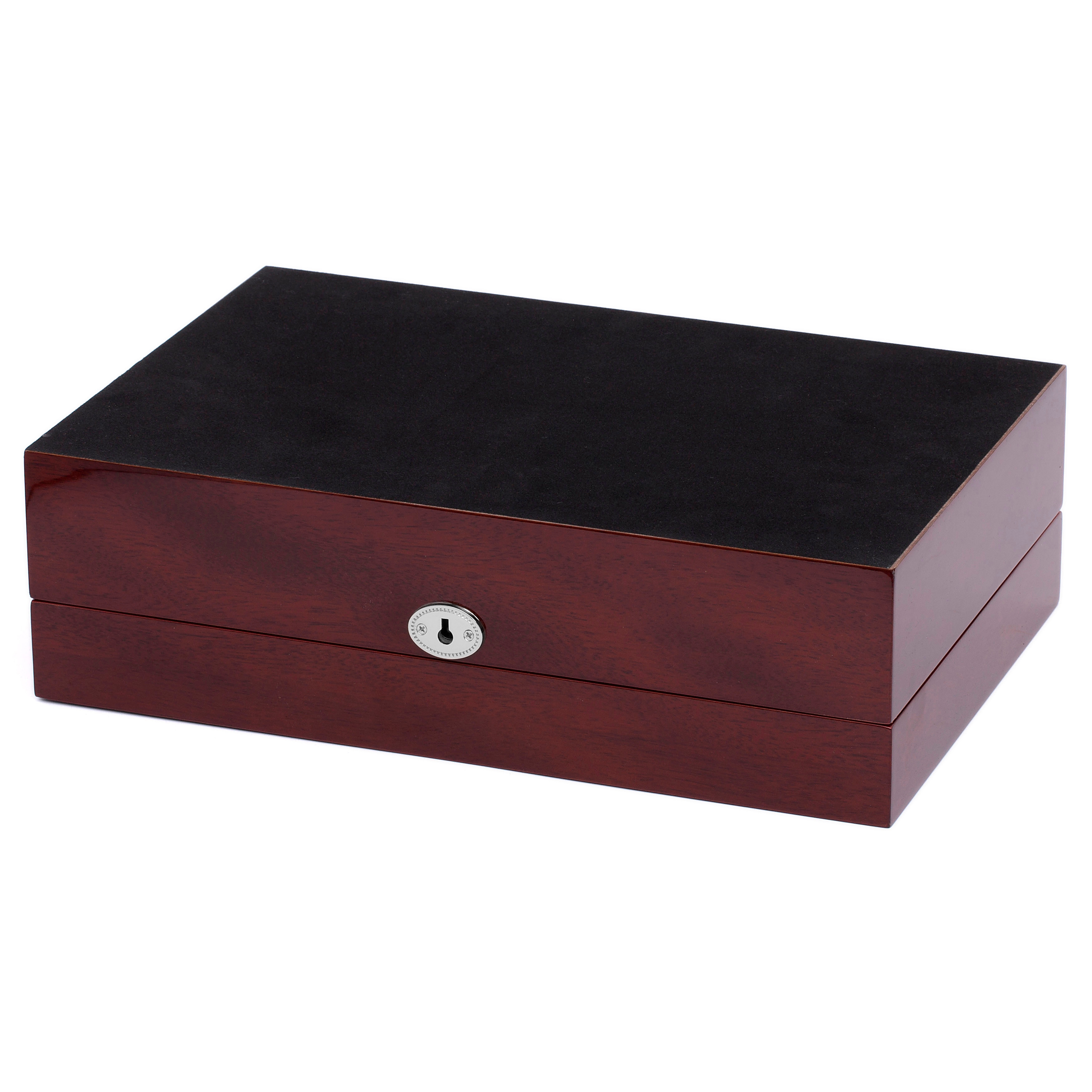 Körsbärsträ & Gräddfärgad Insida Klocklåda - 10 klockor - 4