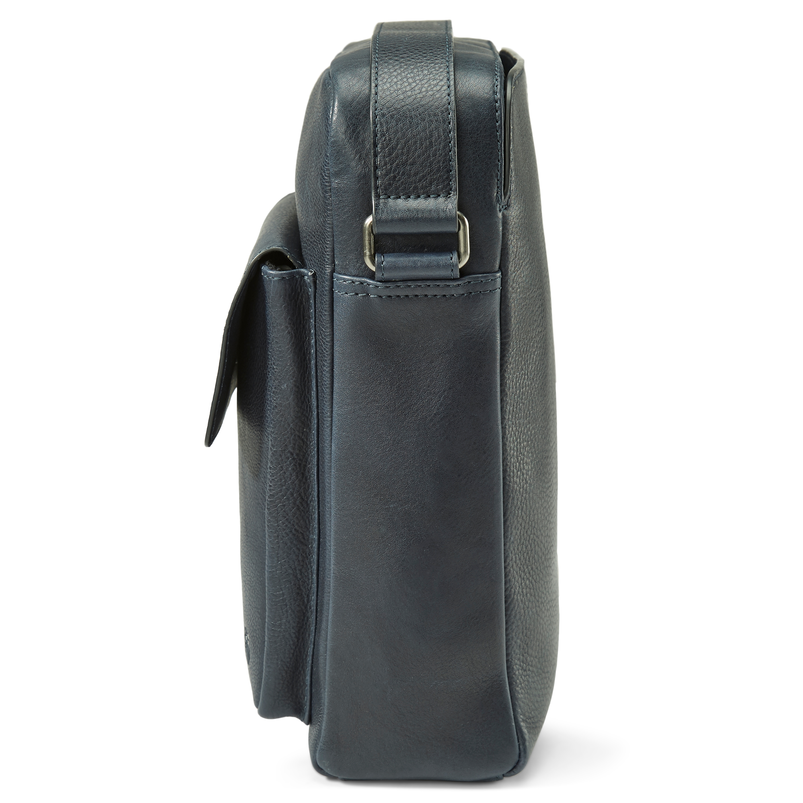 Laurie Navy Leather Crossbody Bag - 6