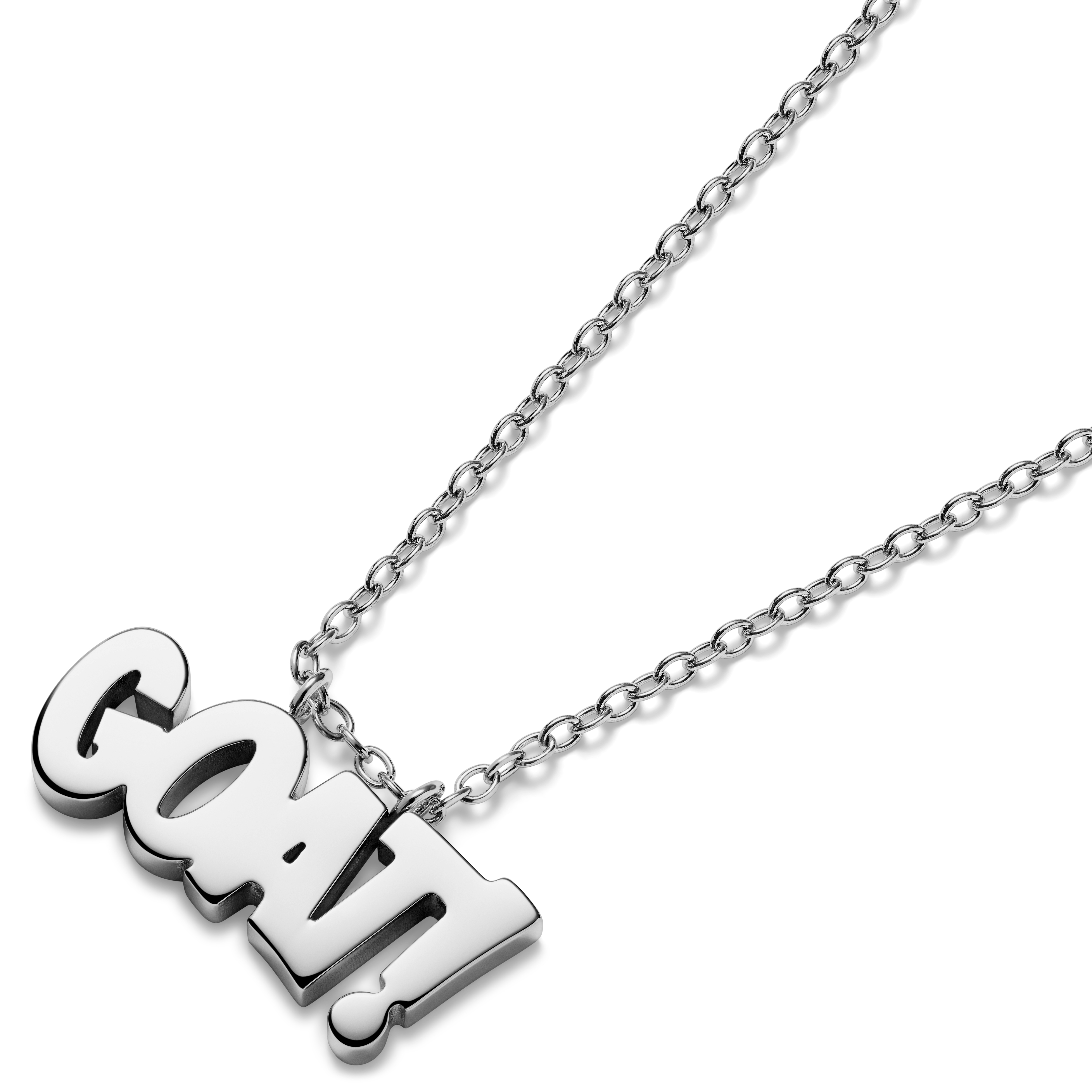 Jaygee | Nerūsējošā tērauda GOAT kaklarota sudraba krāsā - 2