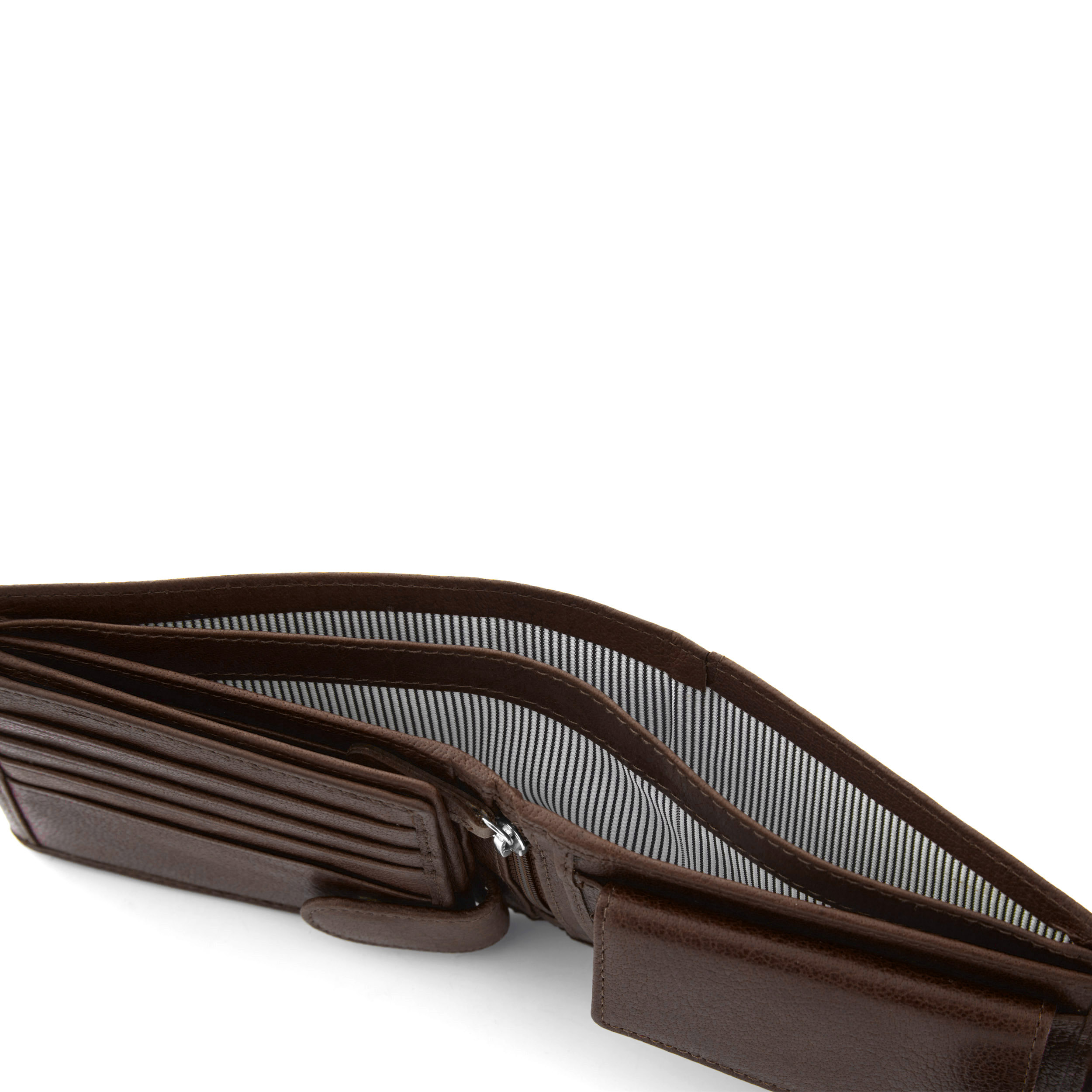 Brown Ergonomic California Leather Wallet - 9