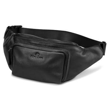Black Full-Grain Leather Bum Bag Black Full-Grain Leather Bum Bag