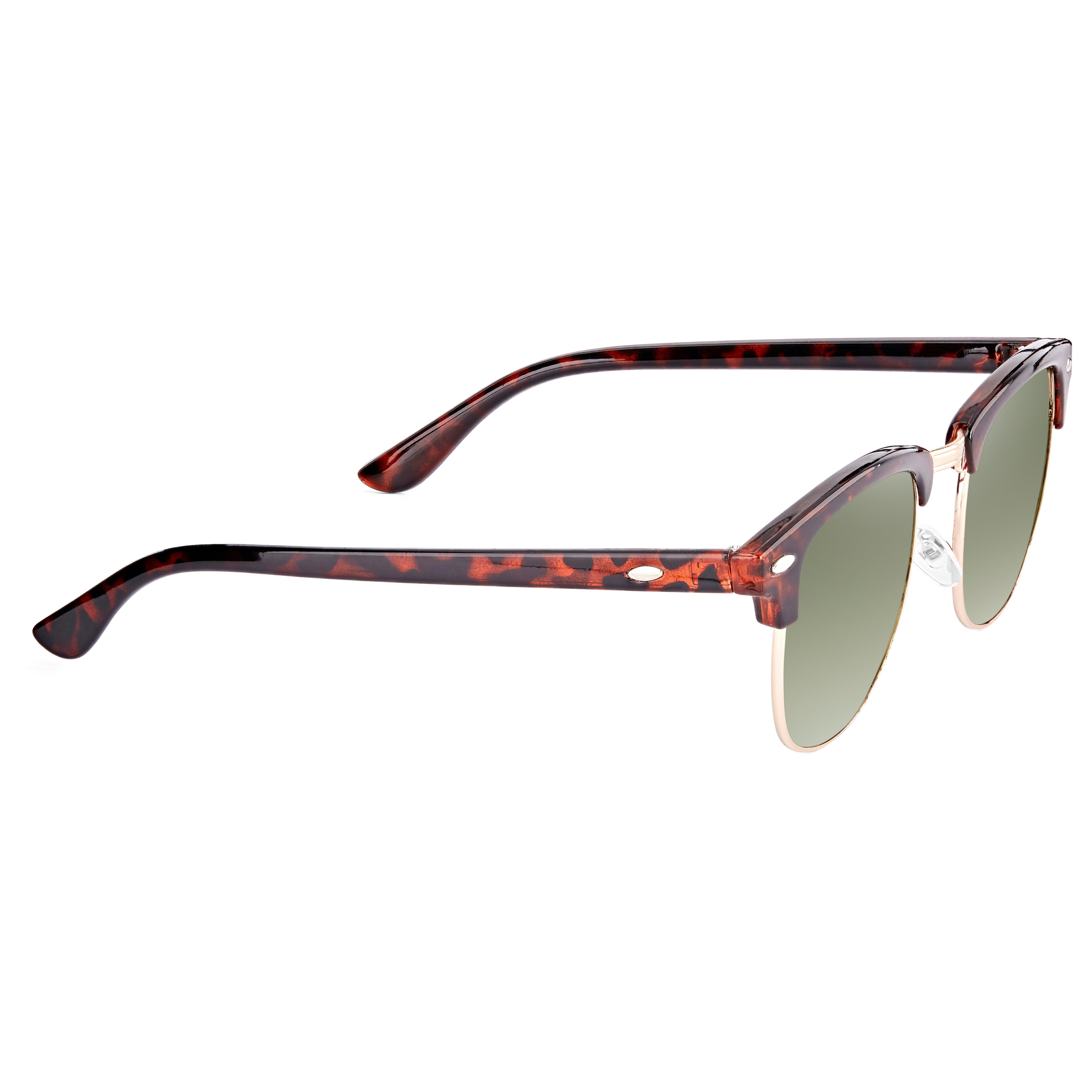 Zonnebril met Groene Glazen en Schildpadmotief - 3